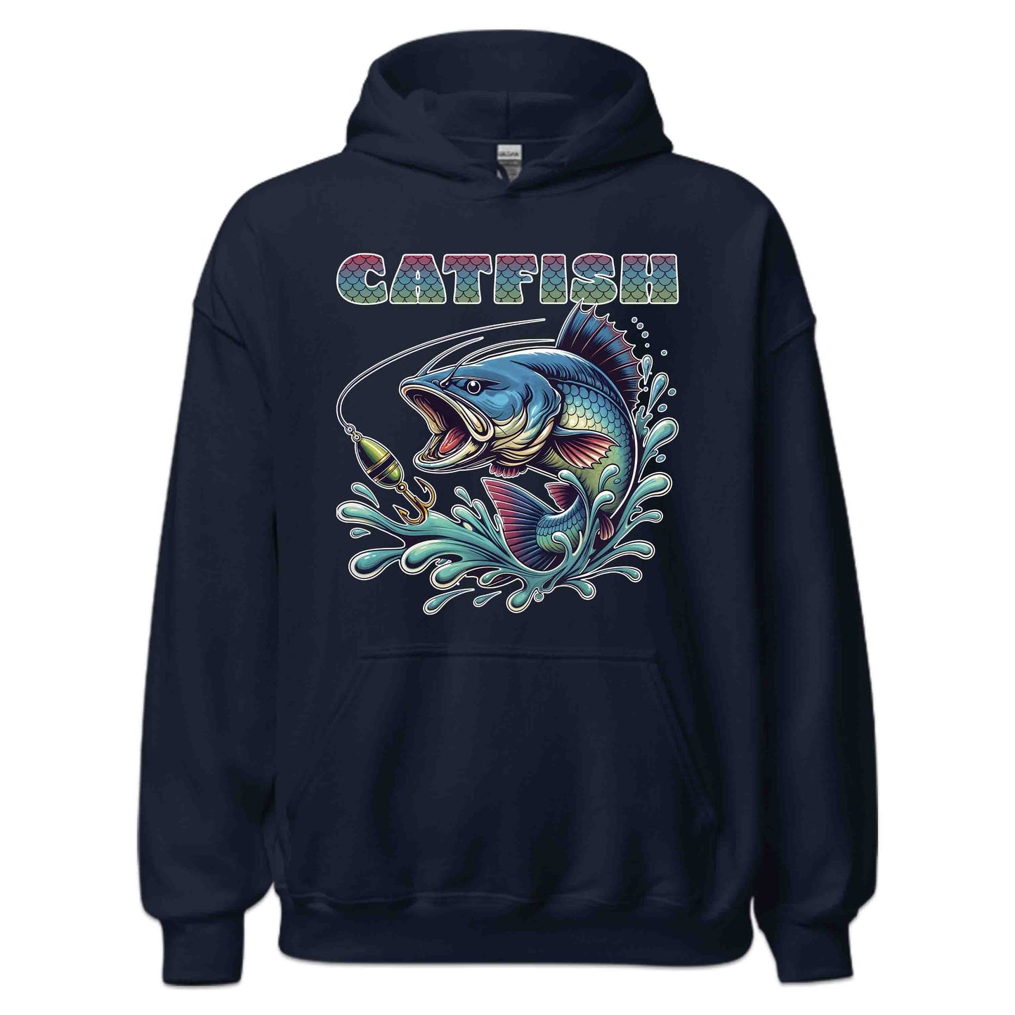 Vibrant Artistic Catfish River Fishing Lover's | PRODUCT CODE: VBRNARTSCFSA