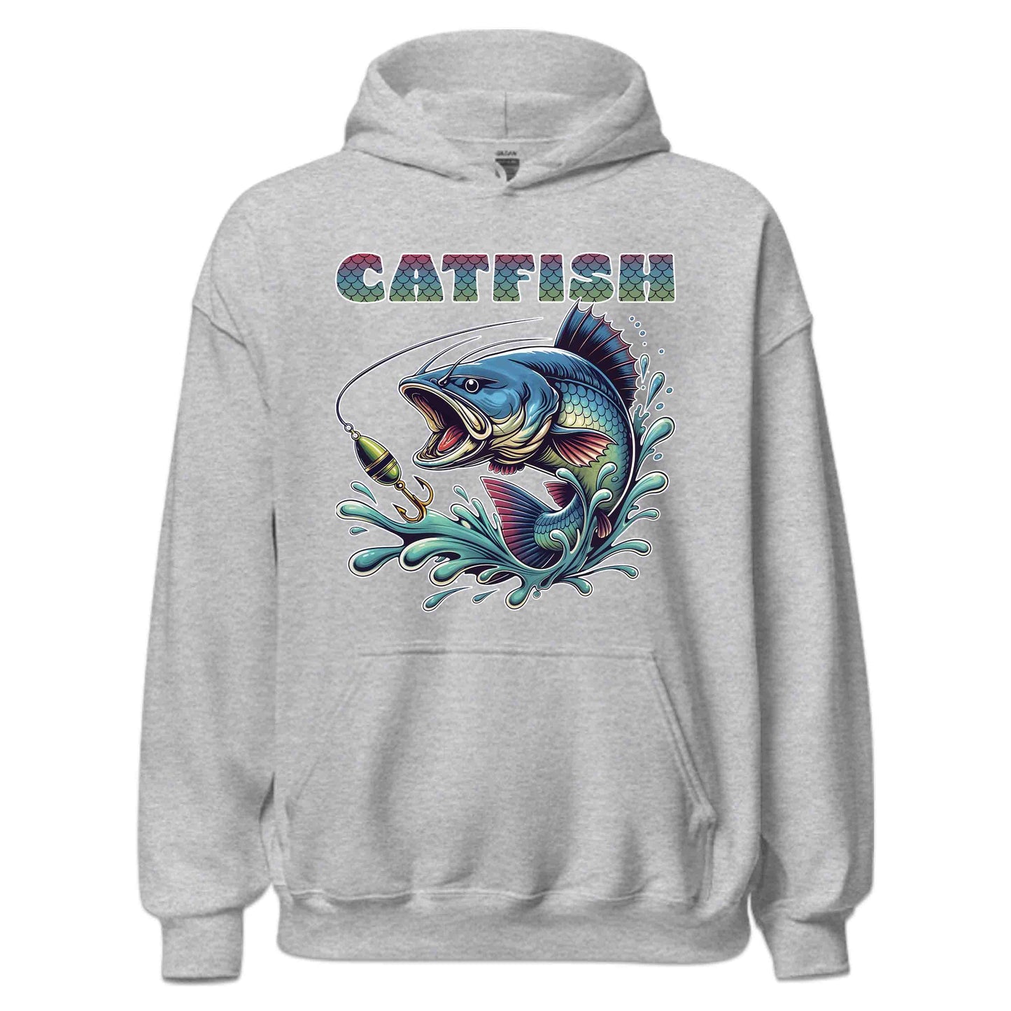 Vibrant Artistic Catfish River Fishing Lover's | PRODUCT CODE: VBRNARTSCFSA