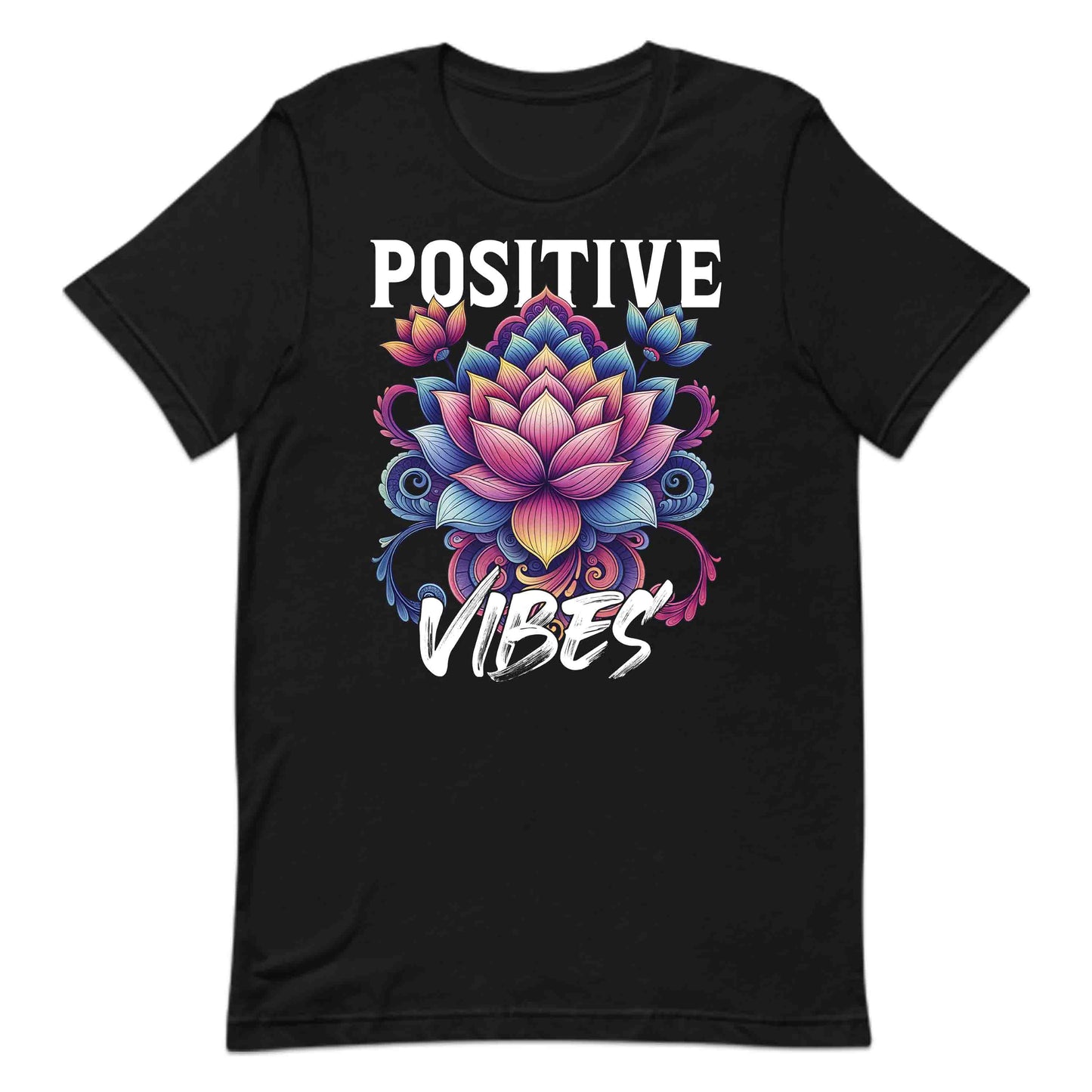 Vibrant Positive Vibes Radiant Lotus Flower Mandala Meditation Yoga Enthusiasts | PRODUCT CODE: VBRNPOSTBEDA