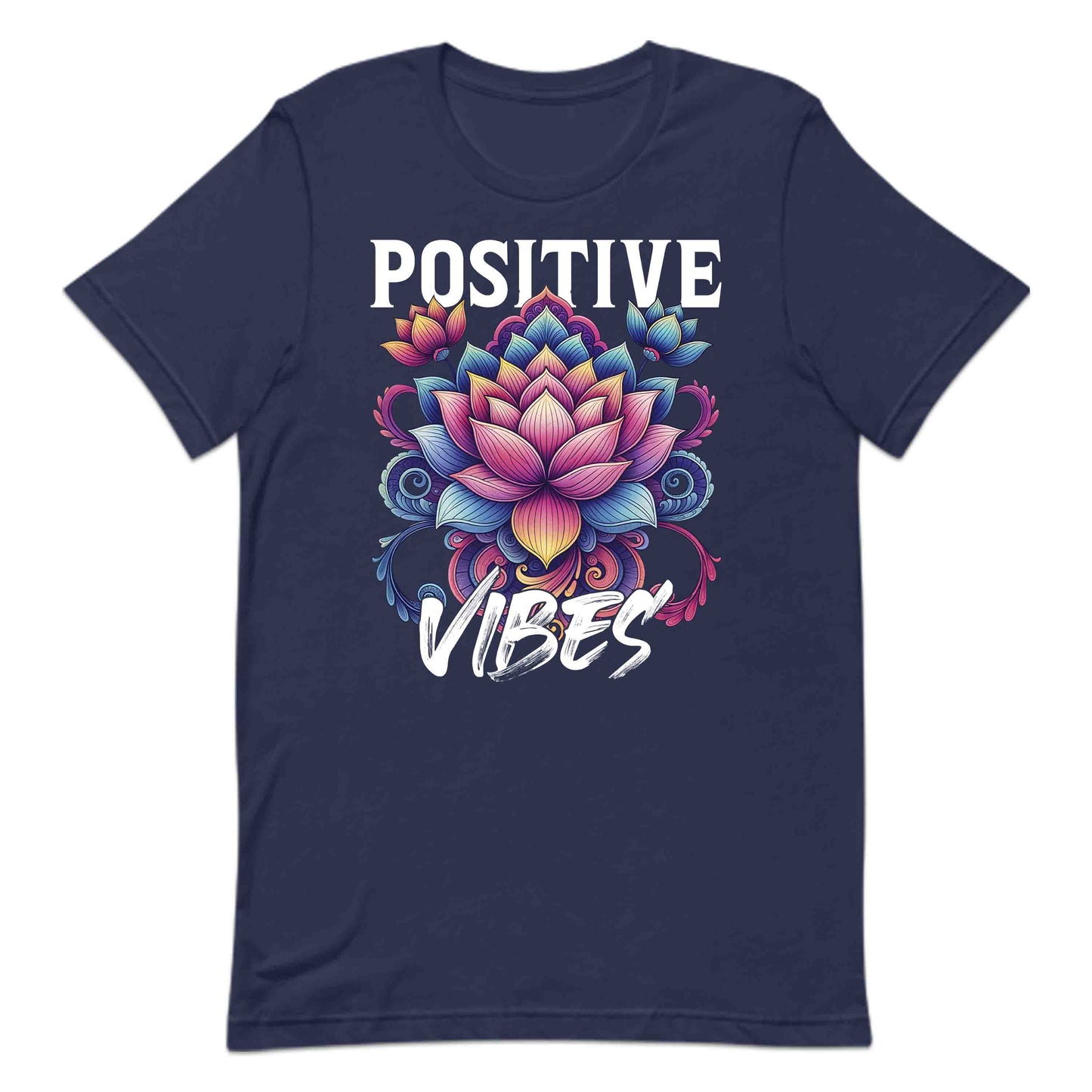 Vibrant Positive Vibes Radiant Lotus Flower Mandala Meditation Yoga Enthusiasts | PRODUCT CODE: VBRNPOSTBEDA