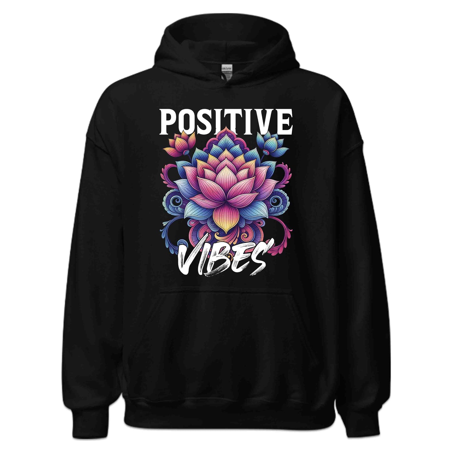 Vibrant Positive Vibes Radiant Lotus Flower Mandala Meditation Yoga Enthusiasts | PRODUCT CODE: VBRNPOSTBEDA