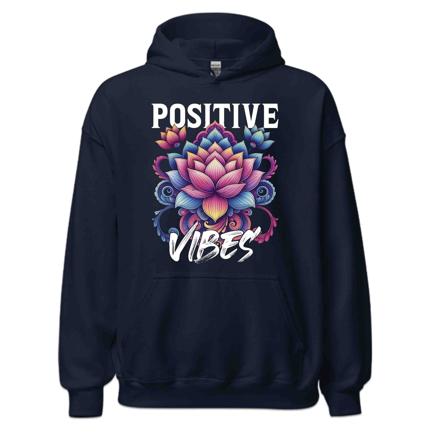 Vibrant Positive Vibes Radiant Lotus Flower Mandala Meditation Yoga Enthusiasts | PRODUCT CODE: VBRNPOSTBEDA
