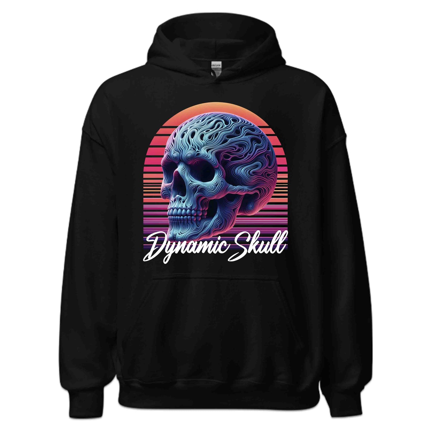 Vibrant Psychedelic Swirl Skull Trippy Abstract Skull | PRODUCT CODE: VBRNPYSDWLUT