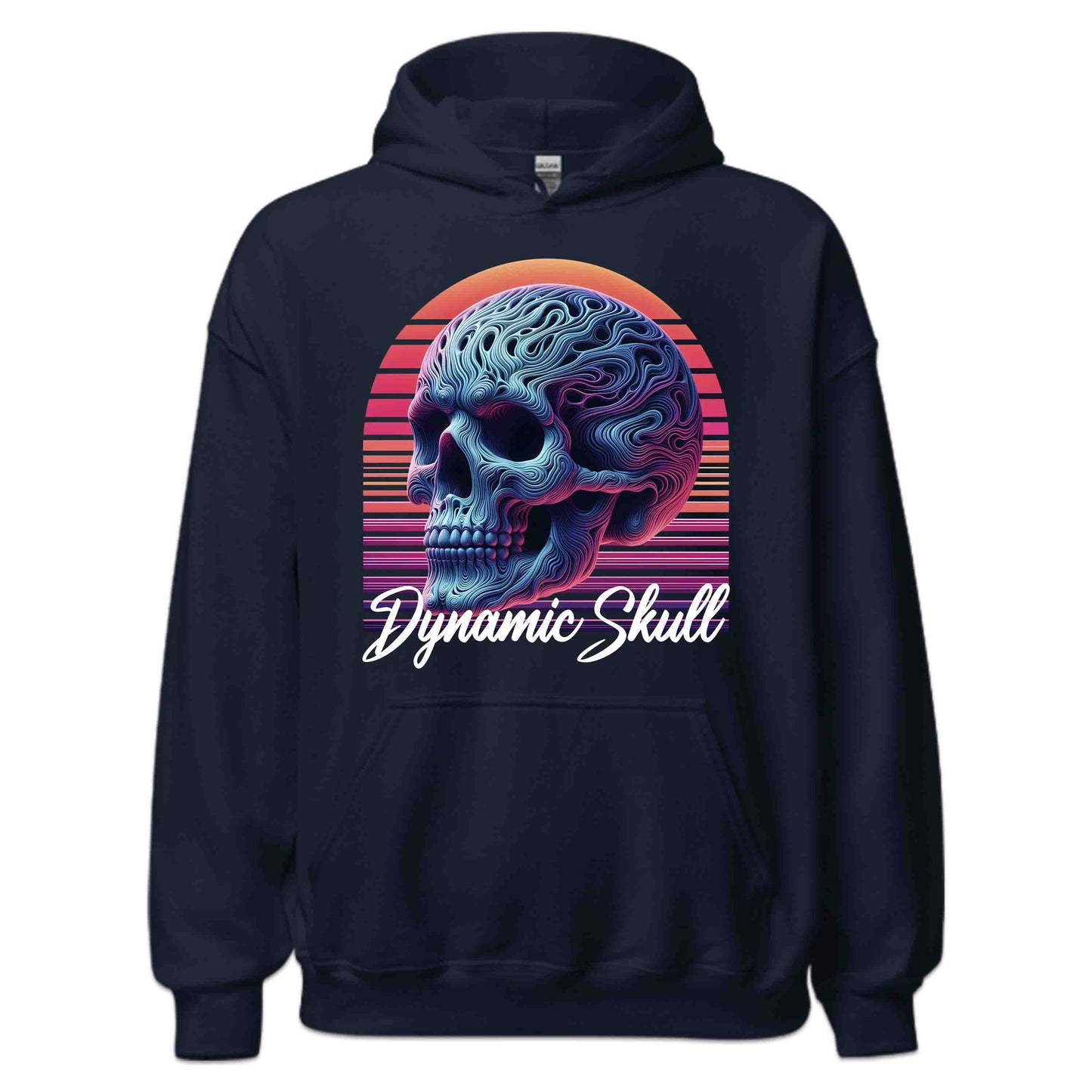 Vibrant Psychedelic Swirl Skull Trippy Abstract Skull | PRODUCT CODE: VBRNPYSDWLUT