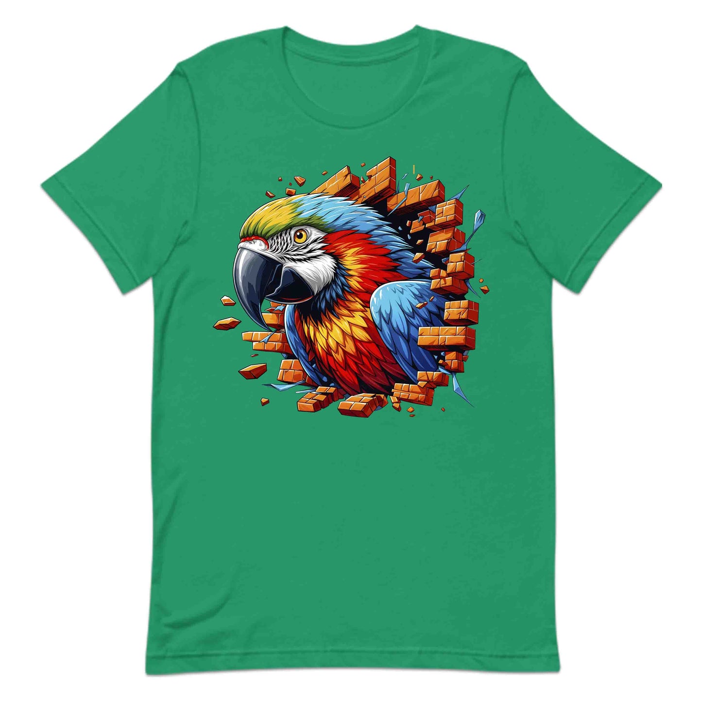 Vibrant Macaw Breaking Through Wall 3D Realistic Parrot | PRODUCT CODE: VBRNTPAROBKWS