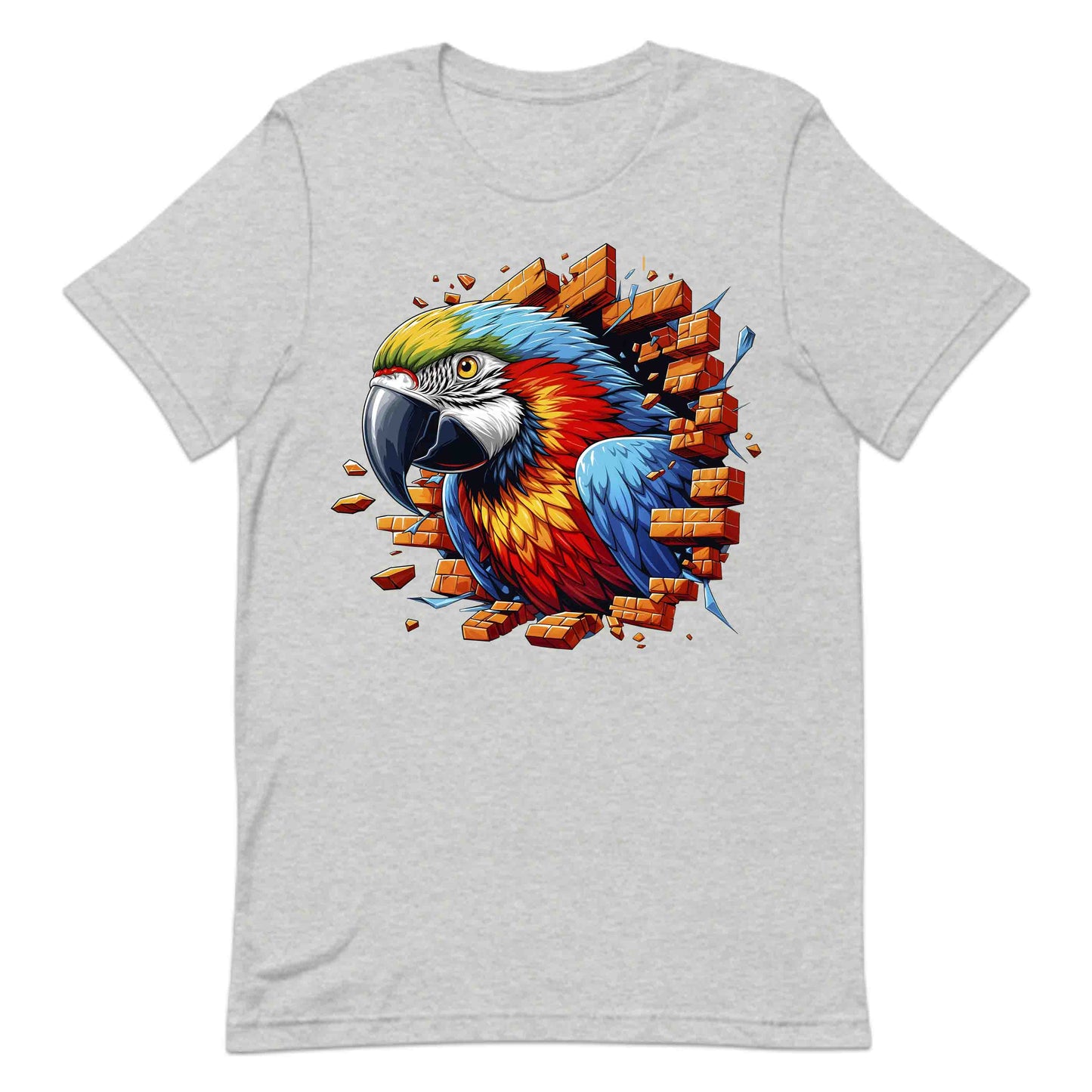 Vibrant Macaw Breaking Through Wall 3D Realistic Parrot | PRODUCT CODE: VBRNTPAROBKWS