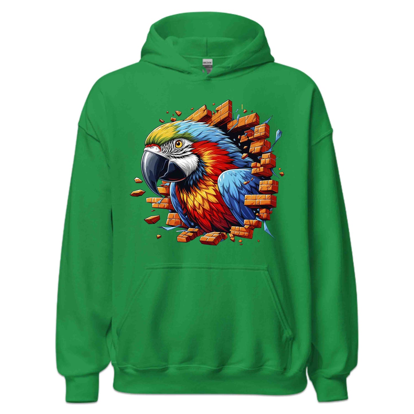 Vibrant Macaw Breaking Through Wall 3D Realistic Parrot | PRODUCT CODE: VBRNTPAROBKWS