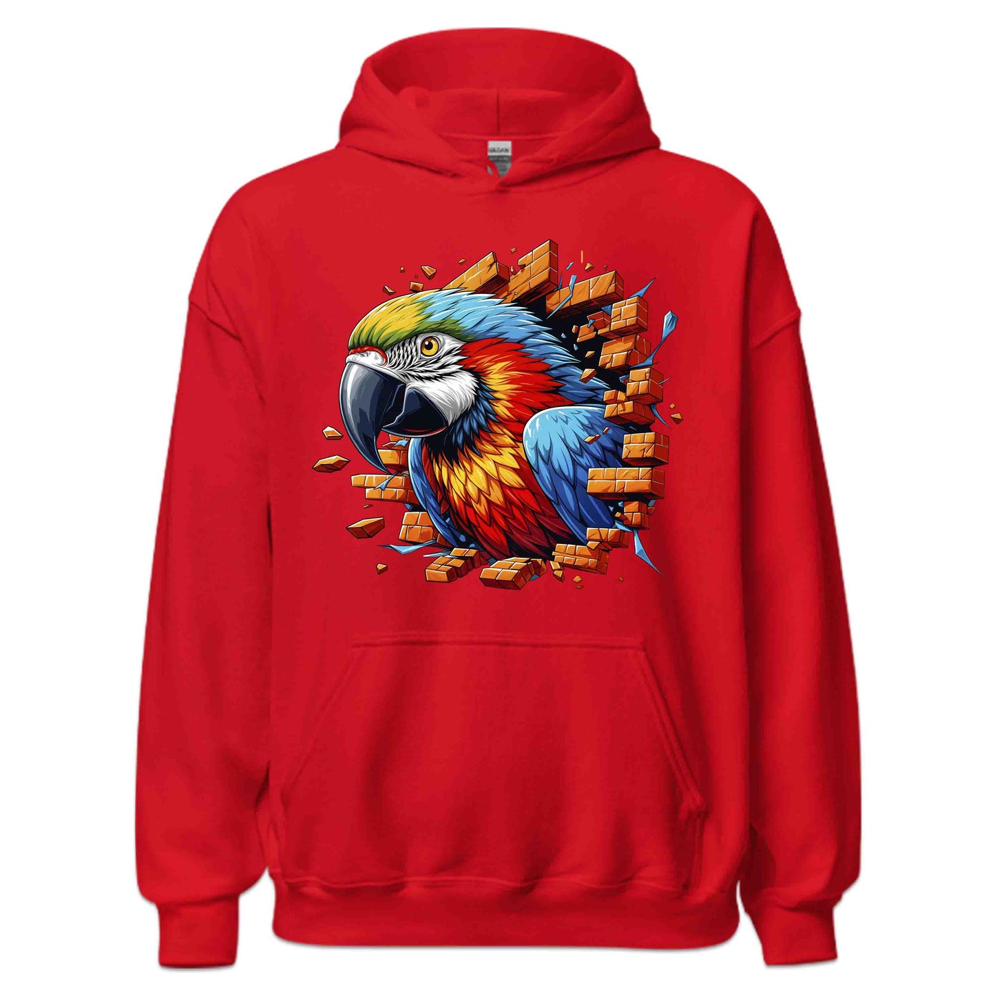 Vibrant Macaw Breaking Through Wall 3D Realistic Parrot | PRODUCT CODE: VBRNTPAROBKWS