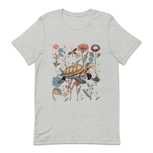 Vintage Floral Sea Turtle | PRODUCT CODE: VGTFLOSERT