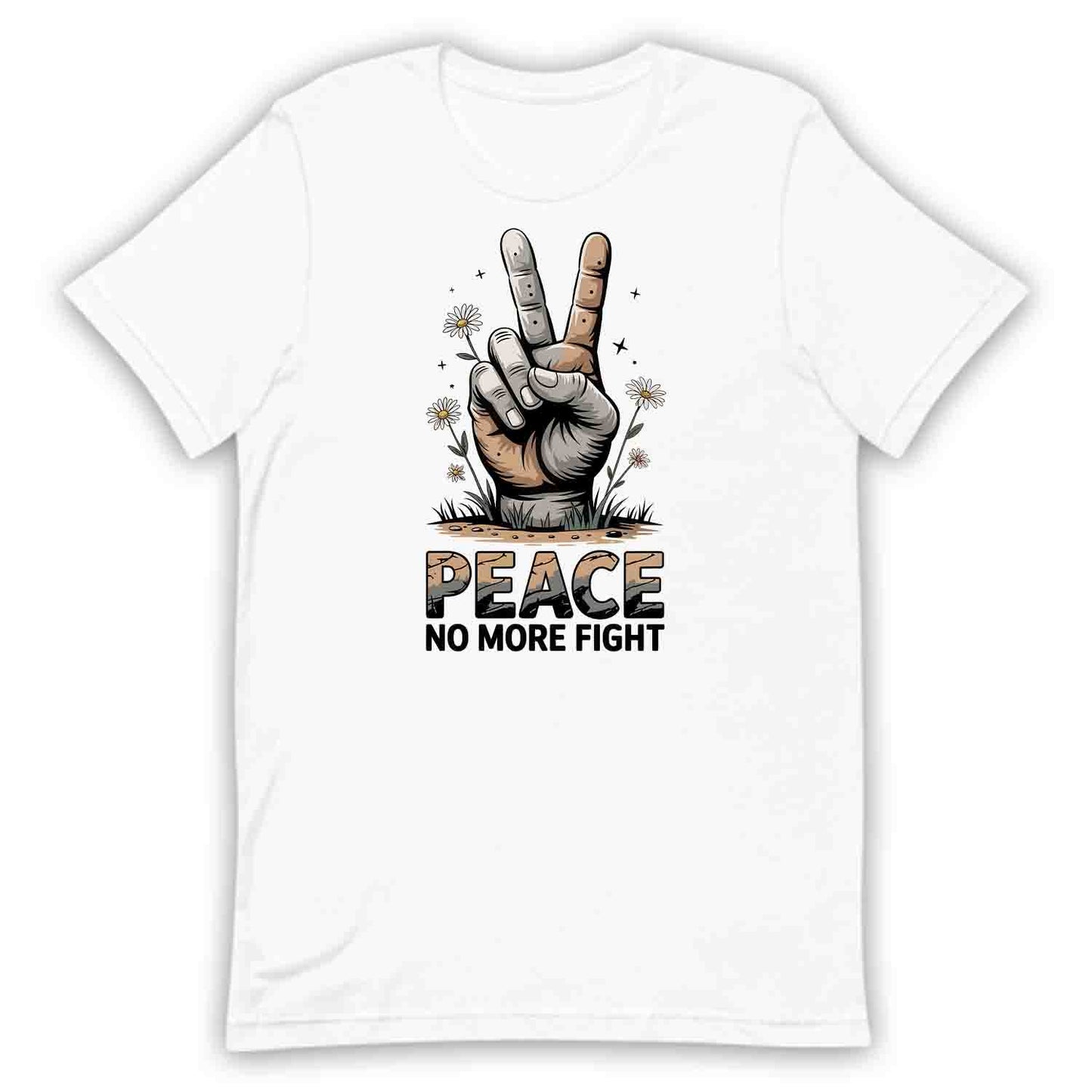 Vintage Peace T-Shirt, Floral Hand Sign Sweatshirt, Hippie Anti-War Hoodie | PRODUCT CODE: VGTRMANSD
