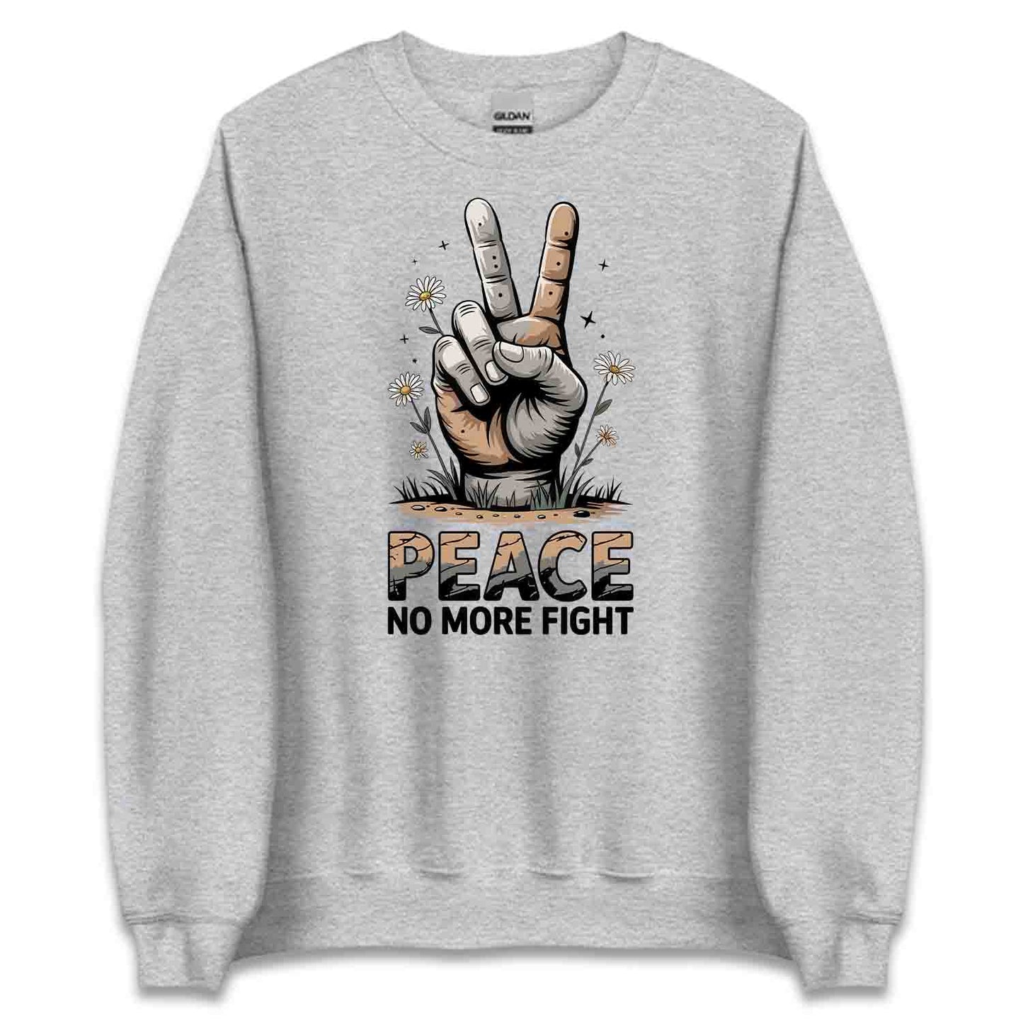 Vintage Peace T-Shirt, Floral Hand Sign Sweatshirt, Hippie Anti-War Hoodie | PRODUCT CODE: VGTRMANSD