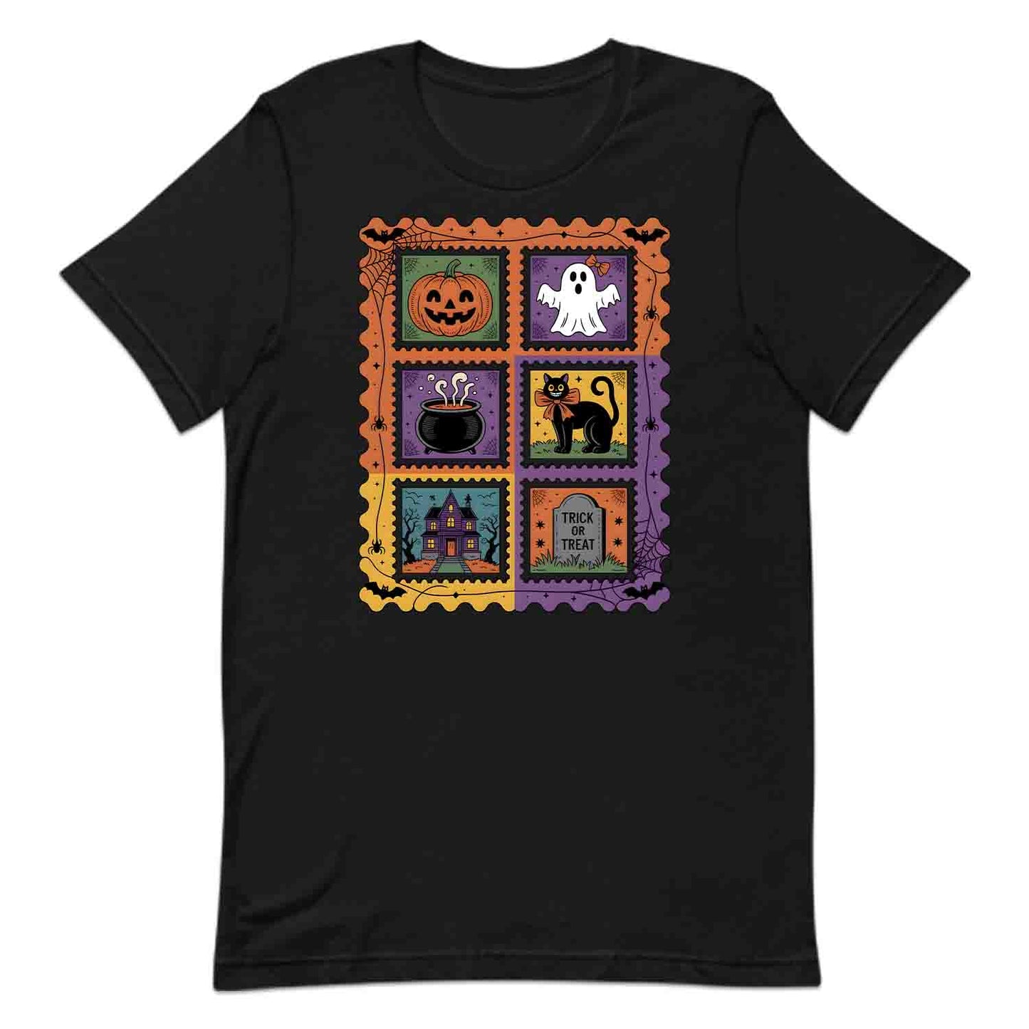 Vintage Halloween Stamp T-Shirt, Retro Pumpkin Sweatshirt, Spooky Ghost Hoodie | PRODUCT CODE: VHQWEGNYL