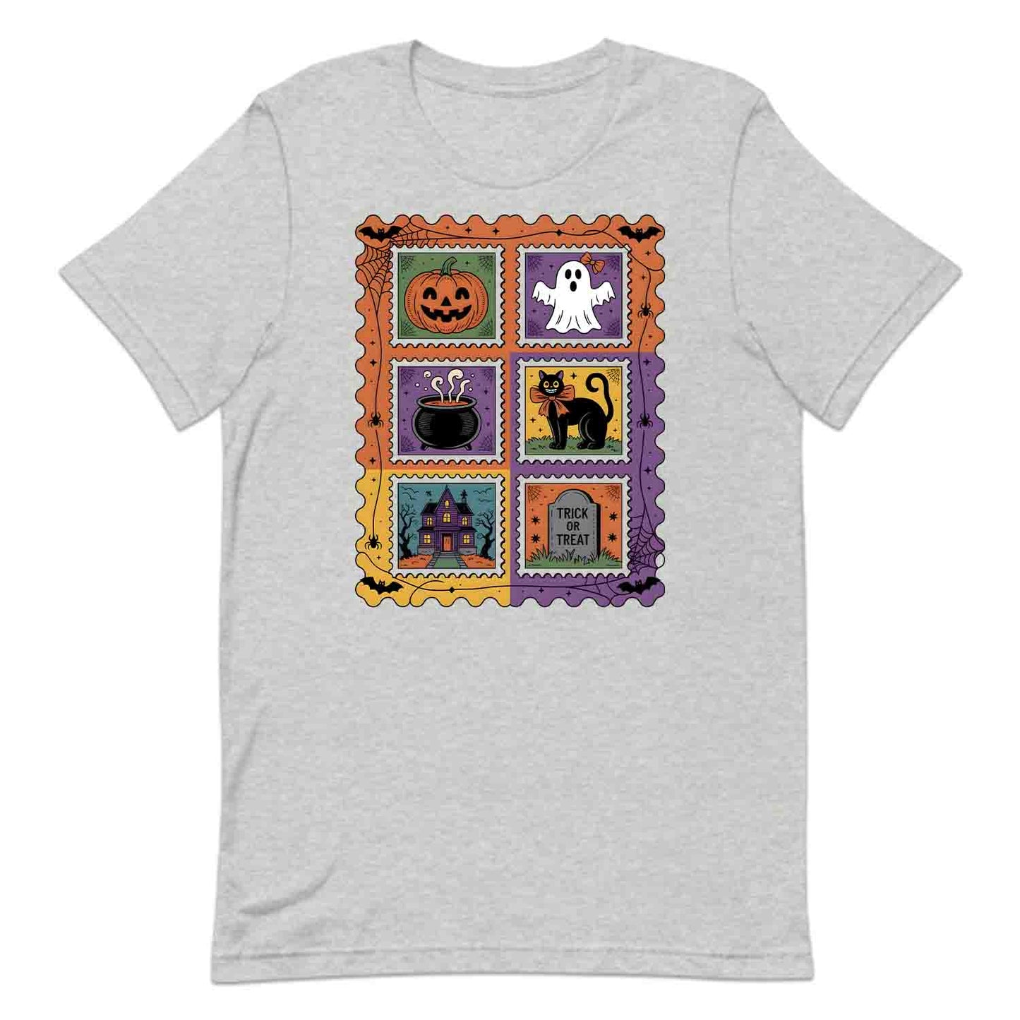 Vintage Halloween Stamp T-Shirt, Retro Pumpkin Sweatshirt, Spooky Ghost Hoodie | PRODUCT CODE: VHQWEGNYL