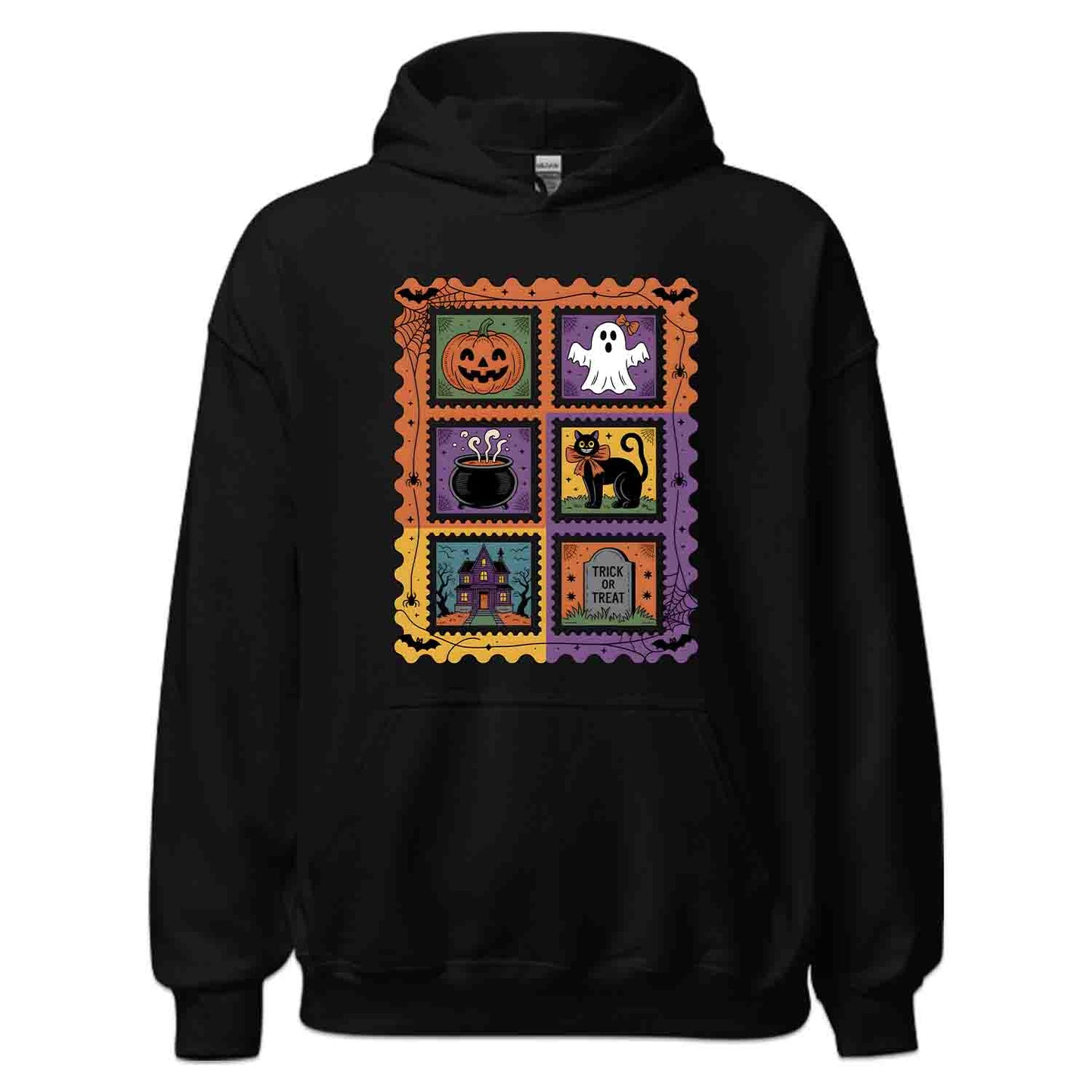 Vintage Halloween Stamp T-Shirt, Retro Pumpkin Sweatshirt, Spooky Ghost Hoodie | PRODUCT CODE: VHQWEGNYL