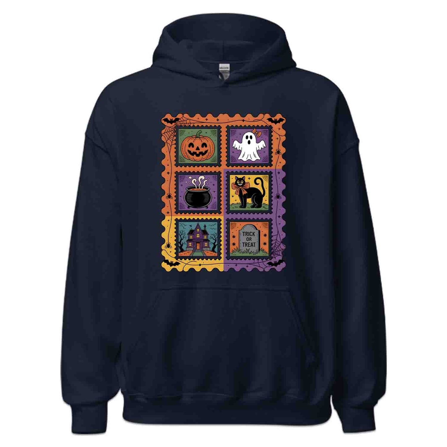 Vintage Halloween Stamp T-Shirt, Retro Pumpkin Sweatshirt, Spooky Ghost Hoodie | PRODUCT CODE: VHQWEGNYL