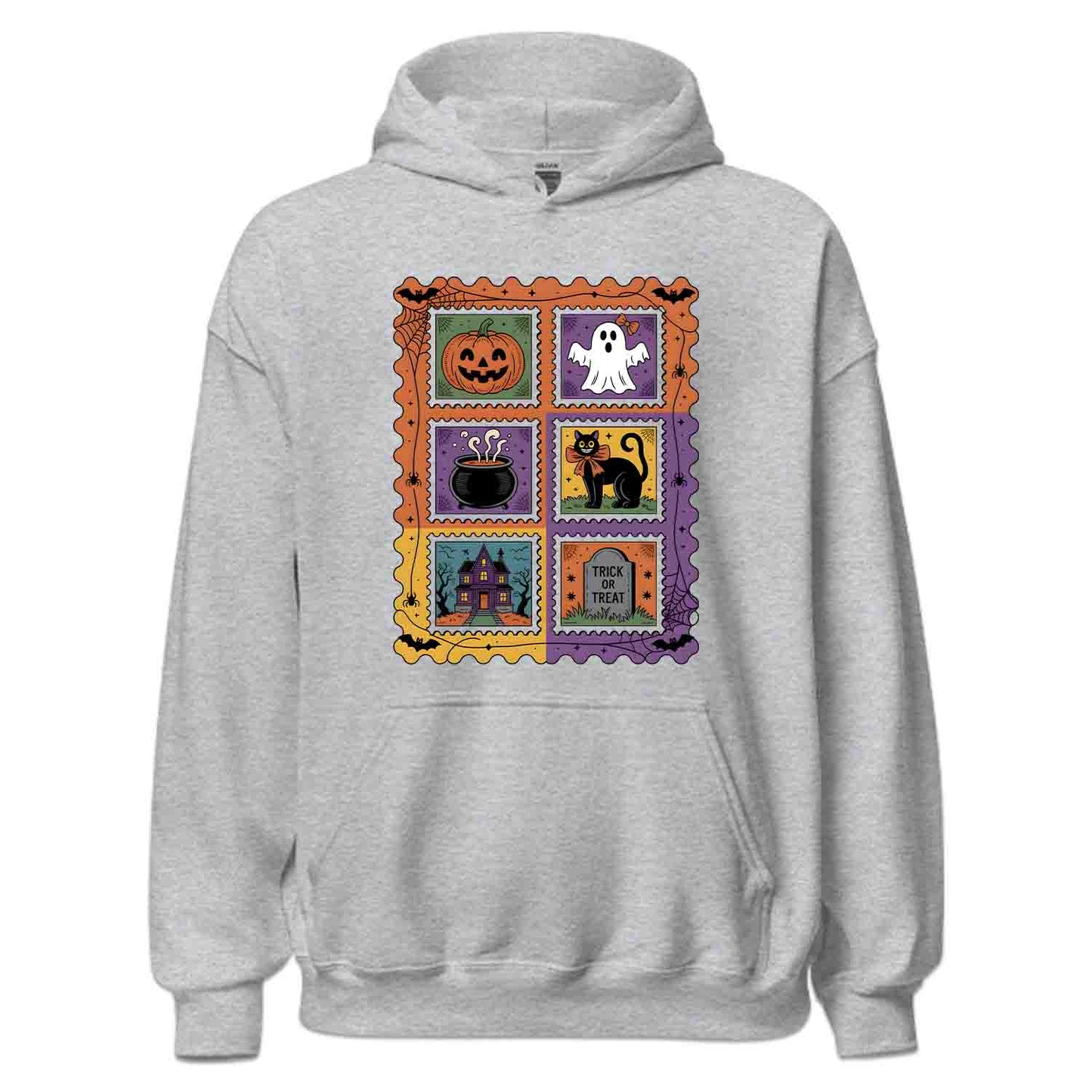 Vintage Halloween Stamp T-Shirt, Retro Pumpkin Sweatshirt, Spooky Ghost Hoodie | PRODUCT CODE: VHQWEGNYL