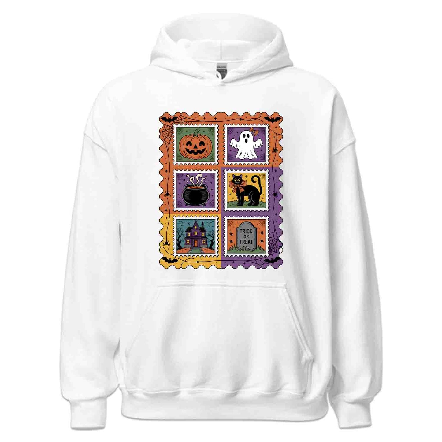 Vintage Halloween Stamp T-Shirt, Retro Pumpkin Sweatshirt, Spooky Ghost Hoodie | PRODUCT CODE: VHQWEGNYL