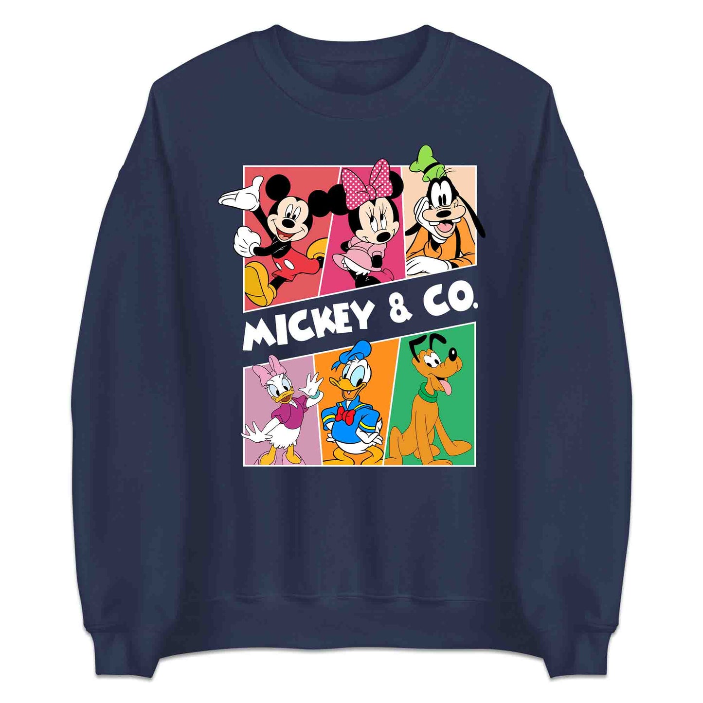 Vintage Mickey & Friends T-Shirt | Retro Disney Jumper | Classic Minnie, Donald, Goofy & Pluto Hoodie | PRODUCT CODE: VHQWTISBAKC