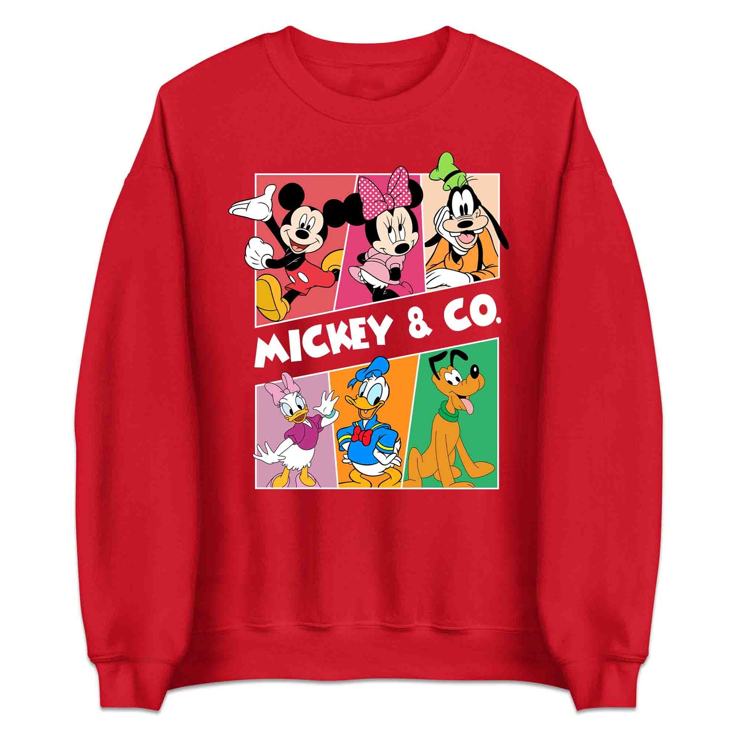 Vintage Mickey & Friends T-Shirt | Retro Disney Jumper | Classic Minnie, Donald, Goofy & Pluto Hoodie | PRODUCT CODE: VHQWTISBAKC