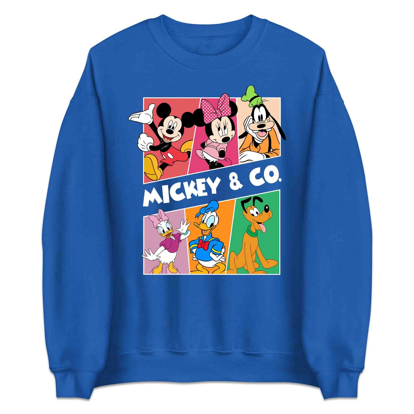 Vintage Mickey & Friends T-Shirt | Retro Disney Jumper | Classic Minnie, Donald, Goofy & Pluto Hoodie | PRODUCT CODE: VHQWTISBAKC