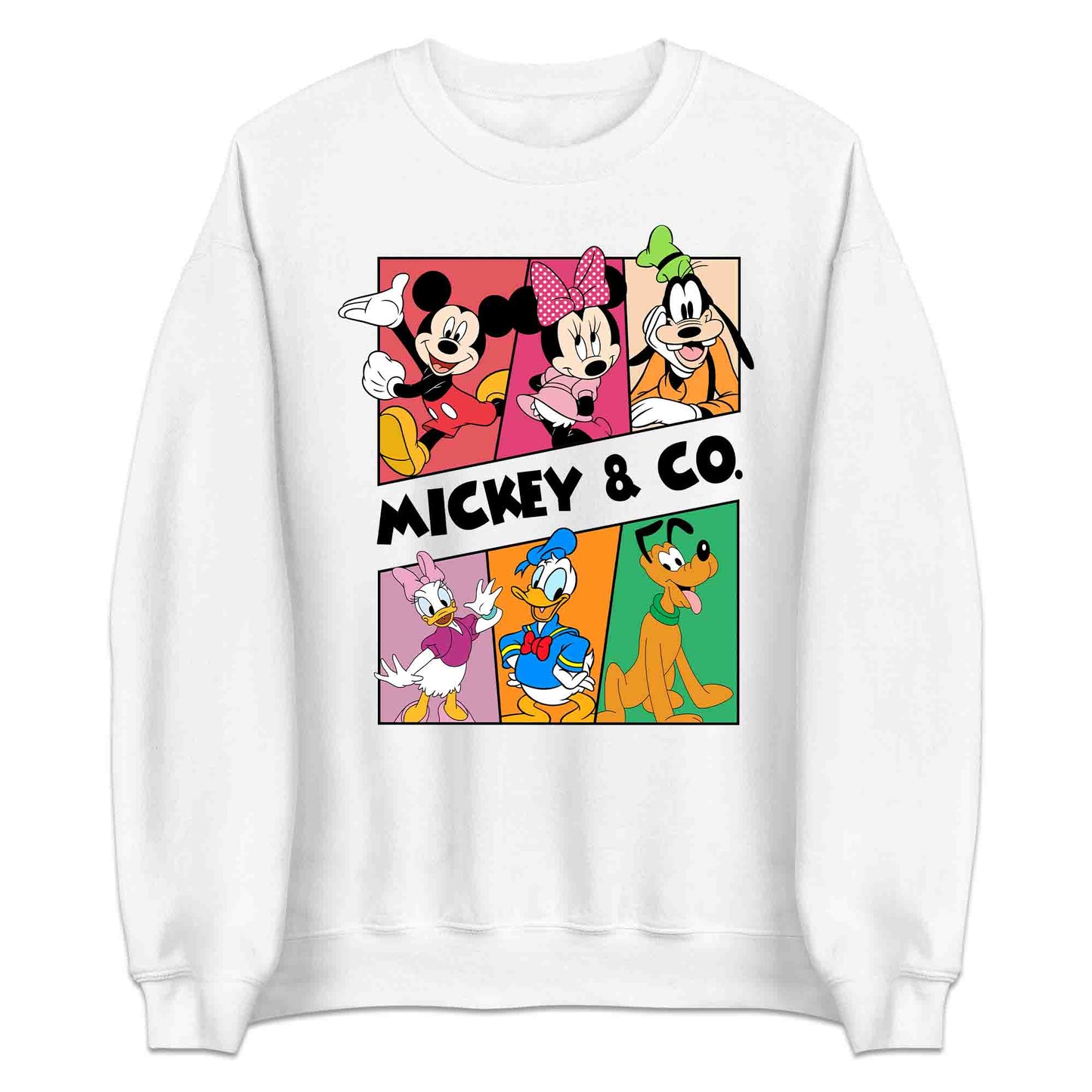 Vintage Mickey & Friends T-Shirt | Retro Disney Jumper | Classic Minnie, Donald, Goofy & Pluto Hoodie | PRODUCT CODE: VHQWTISBAKC