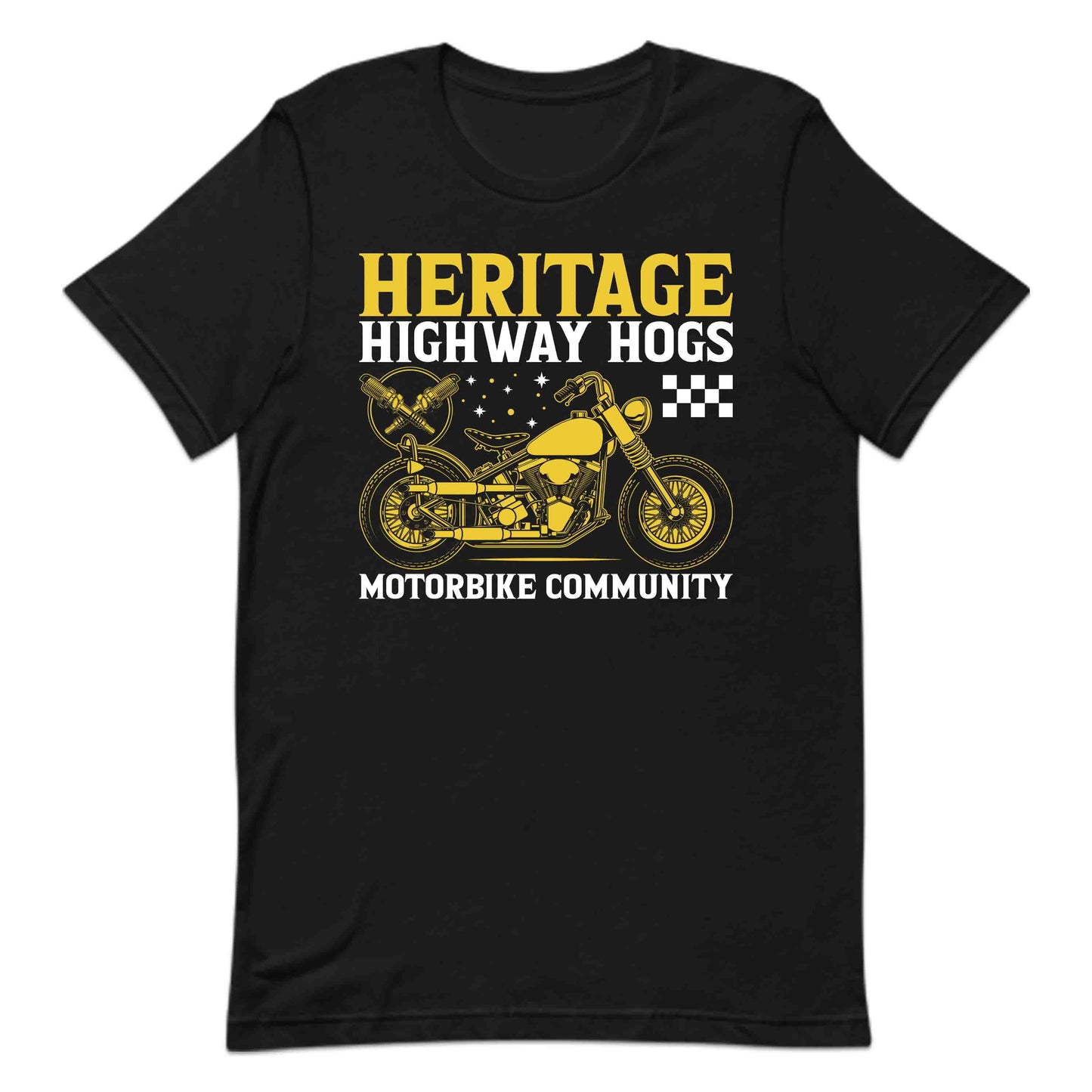 Vintage Heritage Highway Hogs TMotorcycle Community Classic Biker Style | PRODUCT CODE: VNGTHEWYSAONB