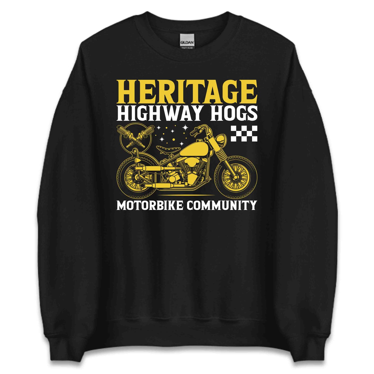 Vintage Heritage Highway Hogs TMotorcycle Community Classic Biker Style | PRODUCT CODE: VNGTHEWYSAONB