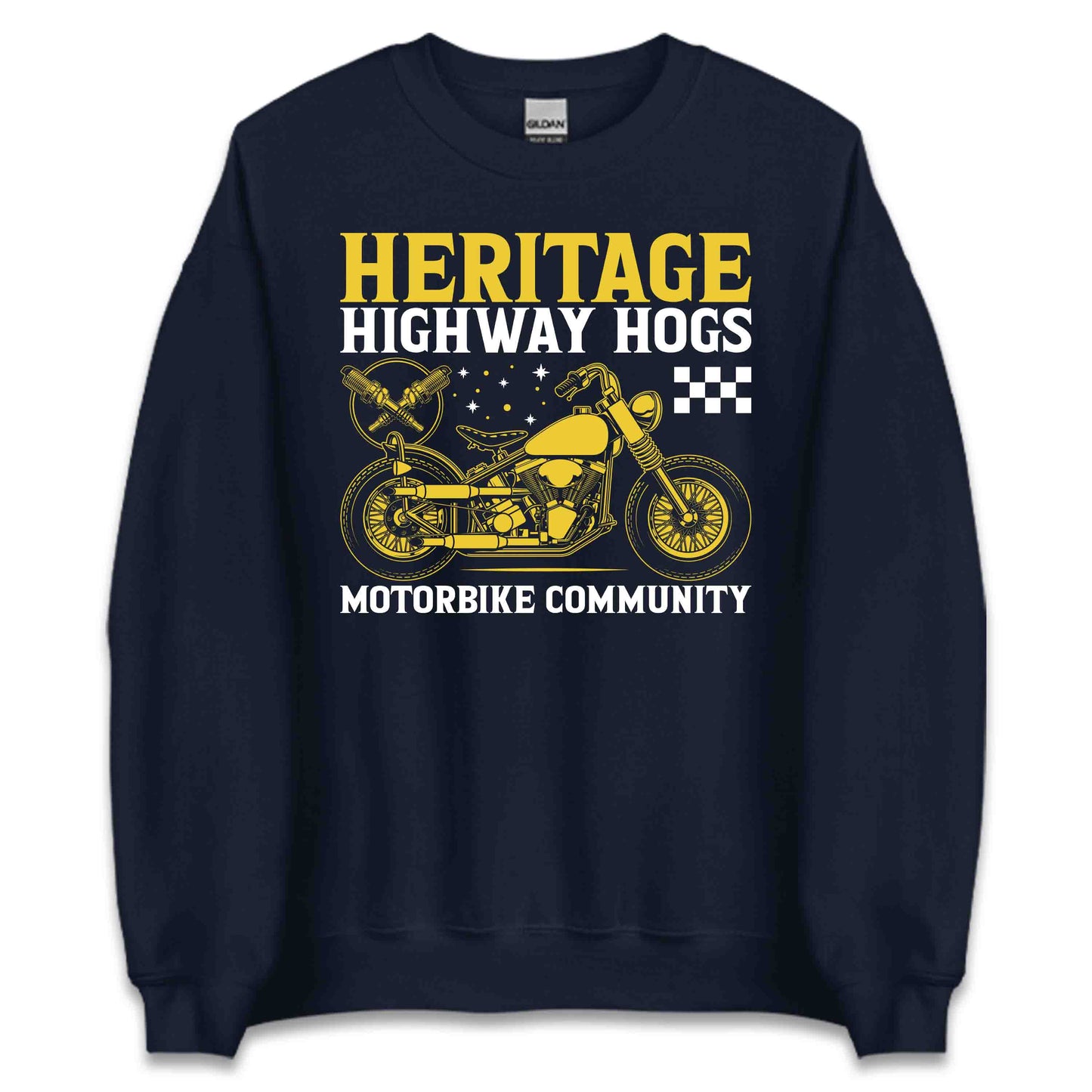Vintage Heritage Highway Hogs TMotorcycle Community Classic Biker Style | PRODUCT CODE: VNGTHEWYSAONB