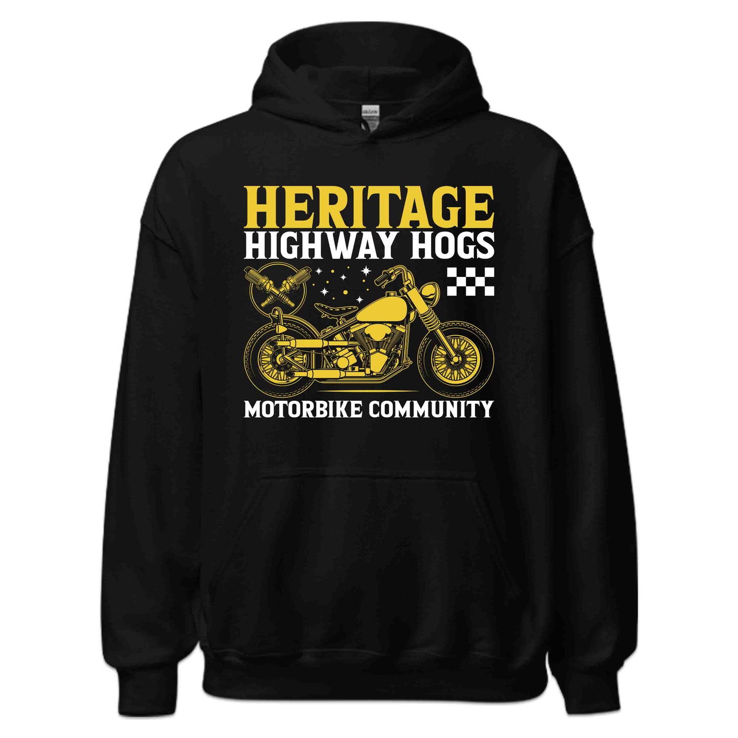 Vintage Heritage Highway Hogs TMotorcycle Community Classic Biker Style | PRODUCT CODE: VNGTHEWYSAONB