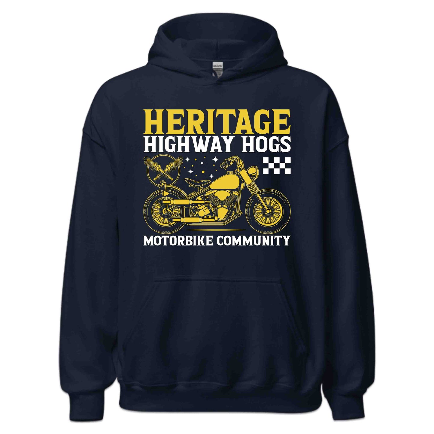 Vintage Heritage Highway Hogs TMotorcycle Community Classic Biker Style | PRODUCT CODE: VNGTHEWYSAONB