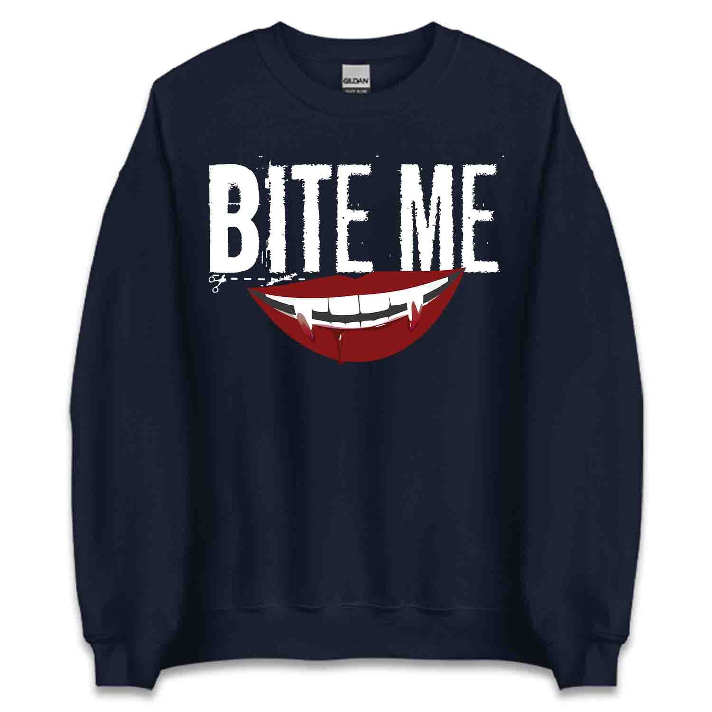 Vampire Bite Me T-Shirt, Fang Lips Sweatshirt, Sassy Gothic Hoodie | PRODUCT CODE: VNMASDOBE