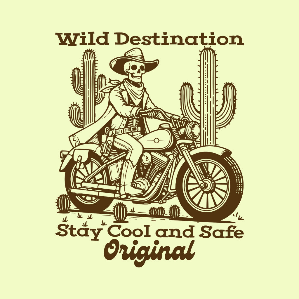 Vintage Skeleton Biker Retro Motorcycle Rider | PRODUCT CODE: VTHMNIEBKRMO
