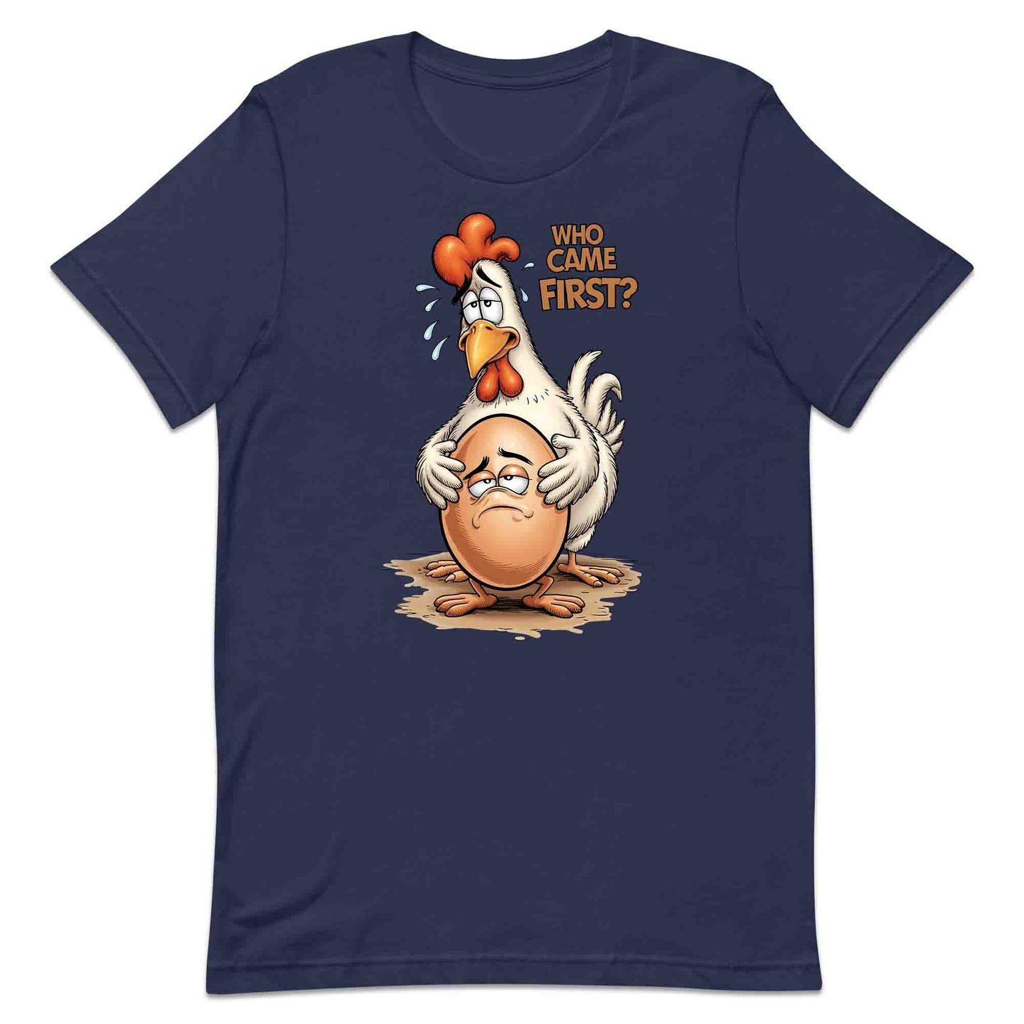 Who Came First T-Shirt, Funny Chicken Sweatshirt, Farm Humor Hoodie | PRODUCT CODE: WERKJHSA