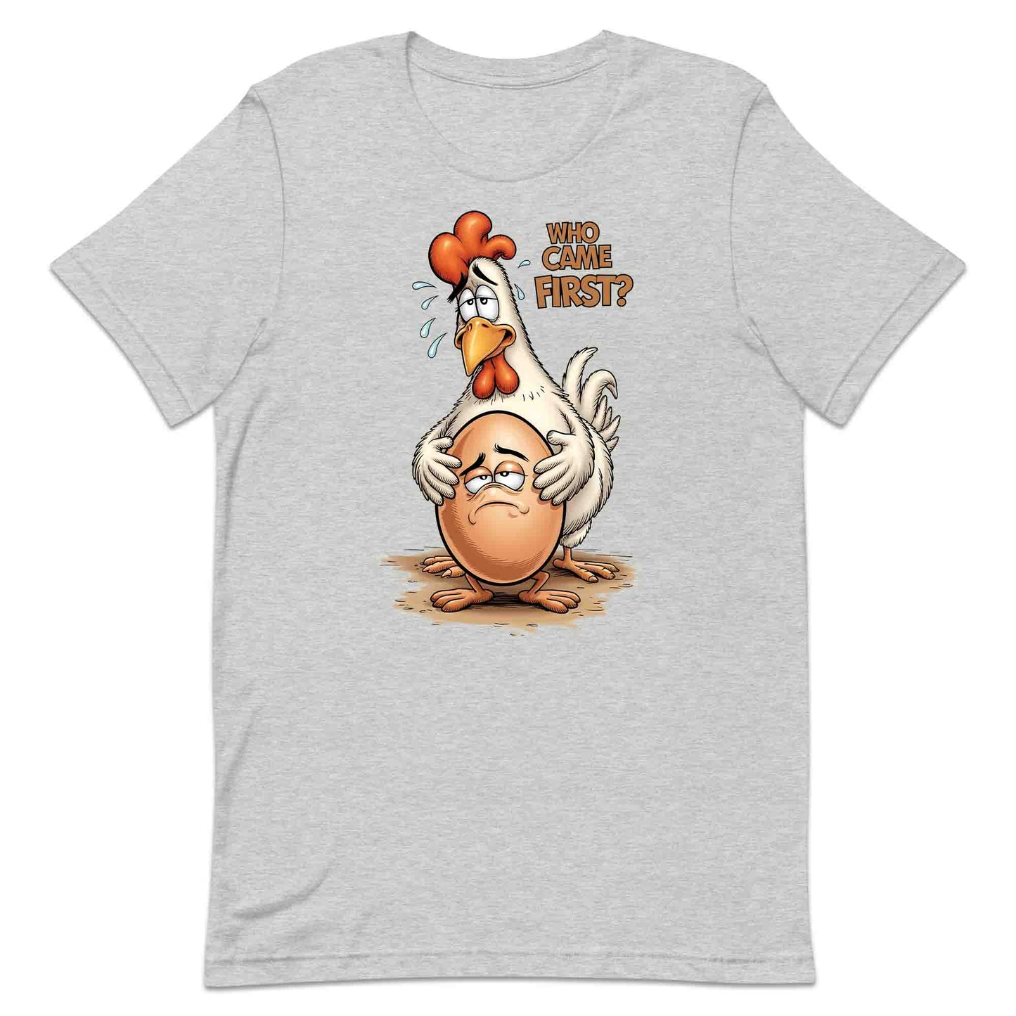 Who Came First T-Shirt, Funny Chicken Sweatshirt, Farm Humor Hoodie | PRODUCT CODE: WERKJHSA