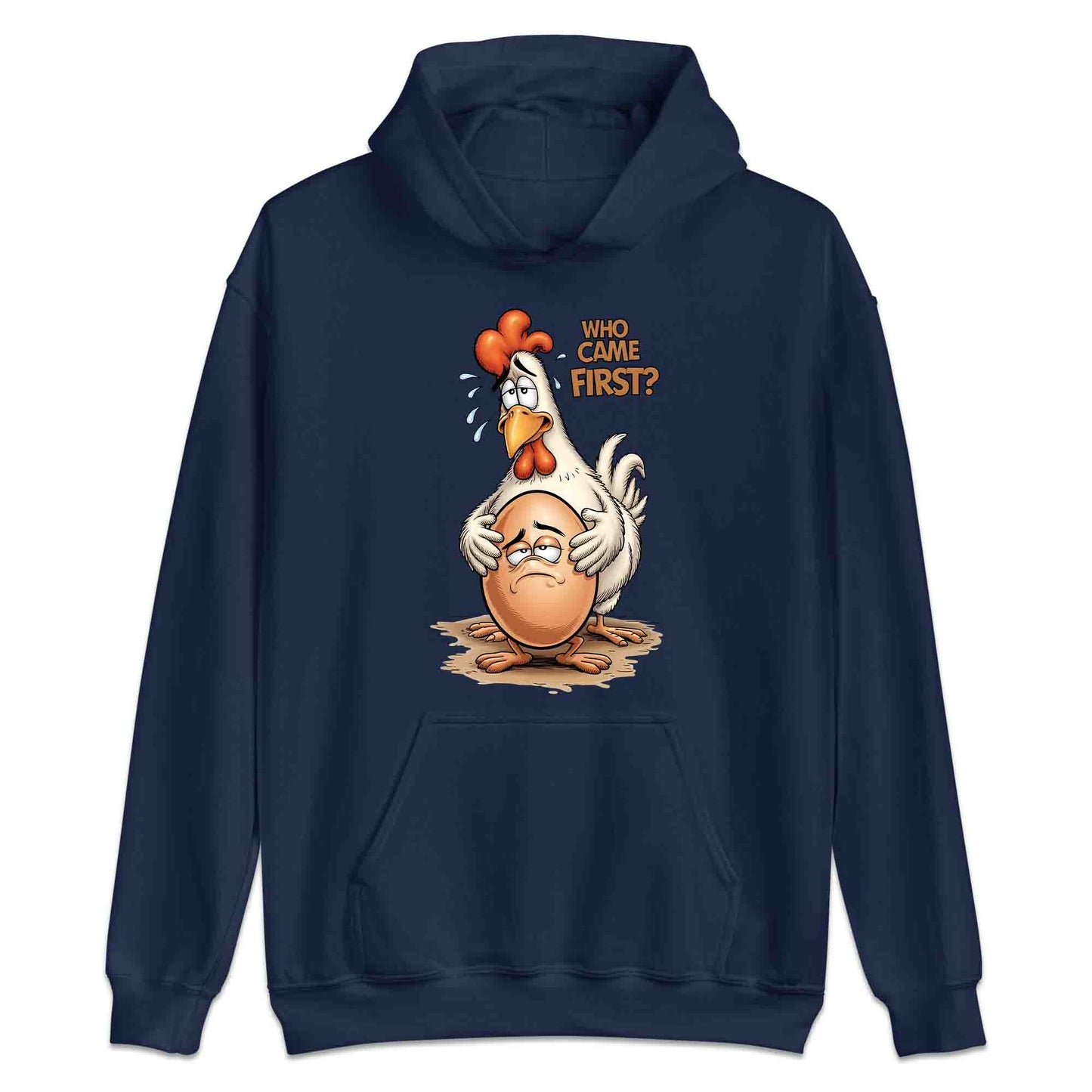 Who Came First T-Shirt, Funny Chicken Sweatshirt, Farm Humor Hoodie | PRODUCT CODE: WERKJHSA