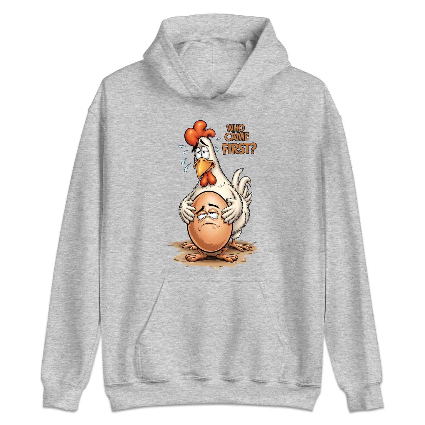 Who Came First T-Shirt, Funny Chicken Sweatshirt, Farm Humor Hoodie | PRODUCT CODE: WERKJHSA