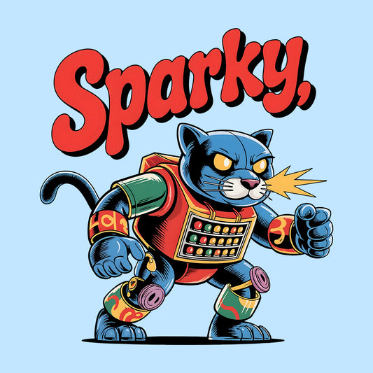 Robotic Panther T-Shirt, Cyber Cat Sweatshirt & Retro Hoodie | PRODUCT CODE: WERMOIASLK