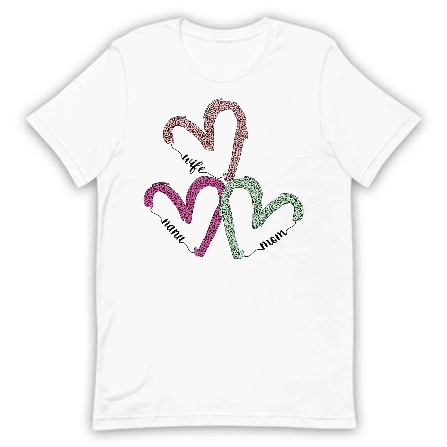 Wife Mom Nana Leopard Print Heart Mother's Day | PRODUCT CODE: WFMONALEPRD