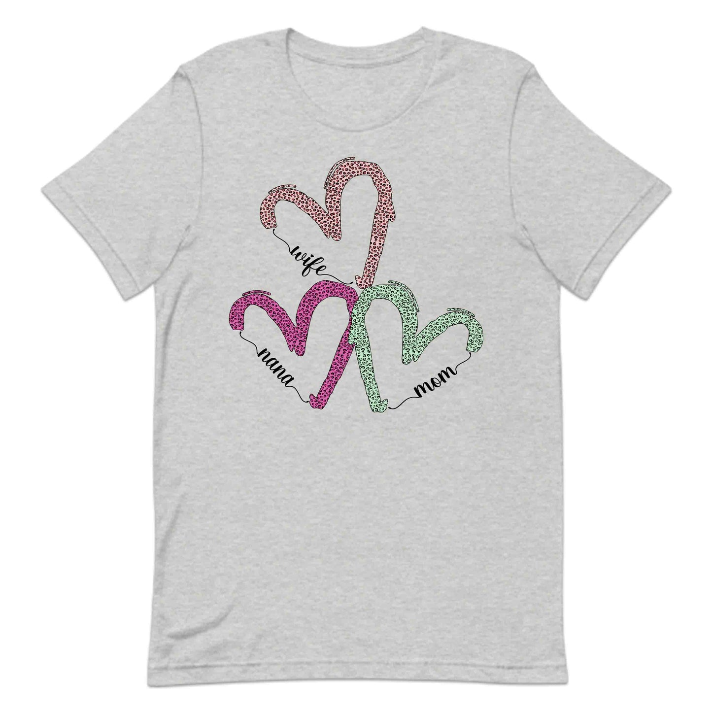 Wife Mom Nana Leopard Print Heart Mother's Day | PRODUCT CODE: WFMONALEPRD