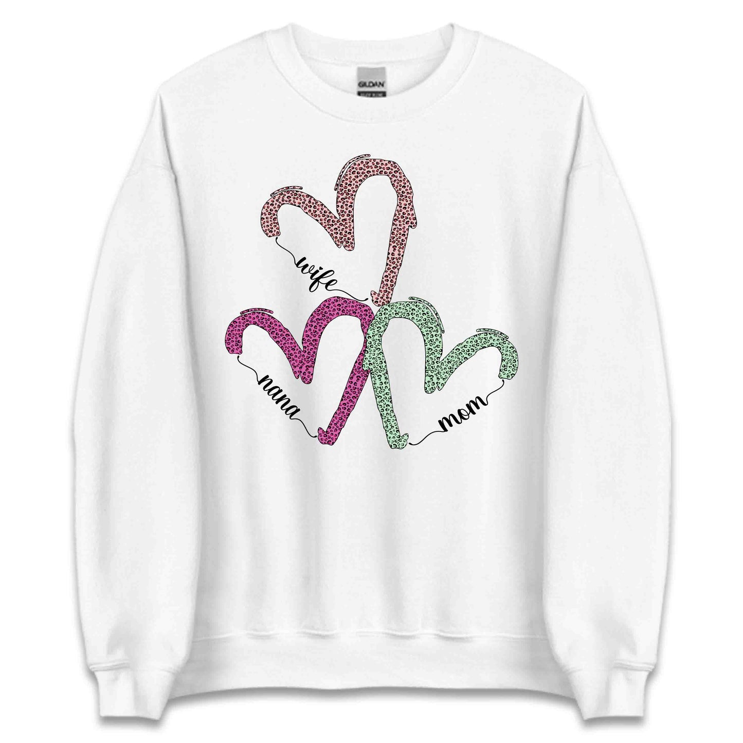 Wife Mom Nana Leopard Print Heart Mother's Day | PRODUCT CODE: WFMONALEPRD