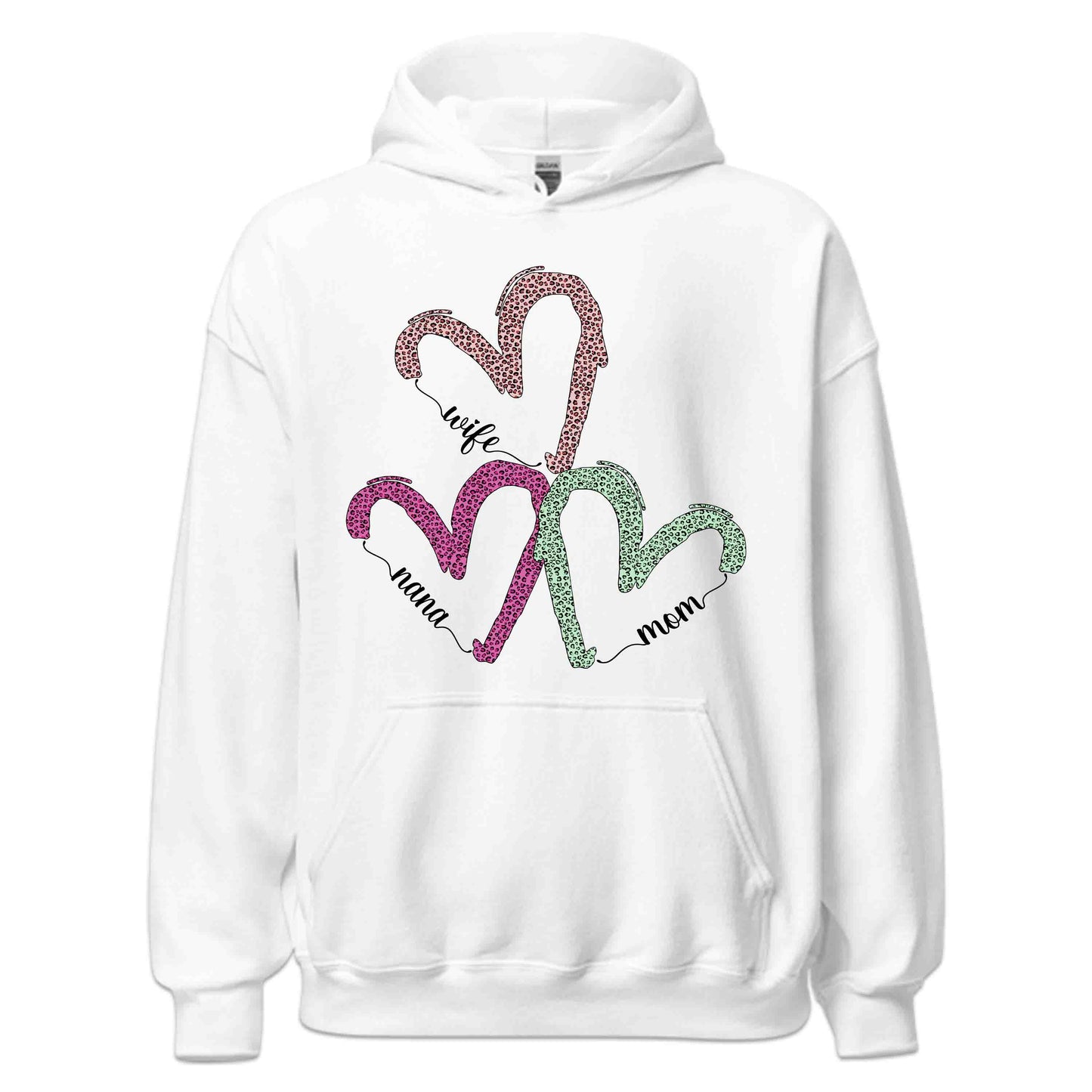 Wife Mom Nana Leopard Print Heart Mother's Day | PRODUCT CODE: WFMONALEPRD