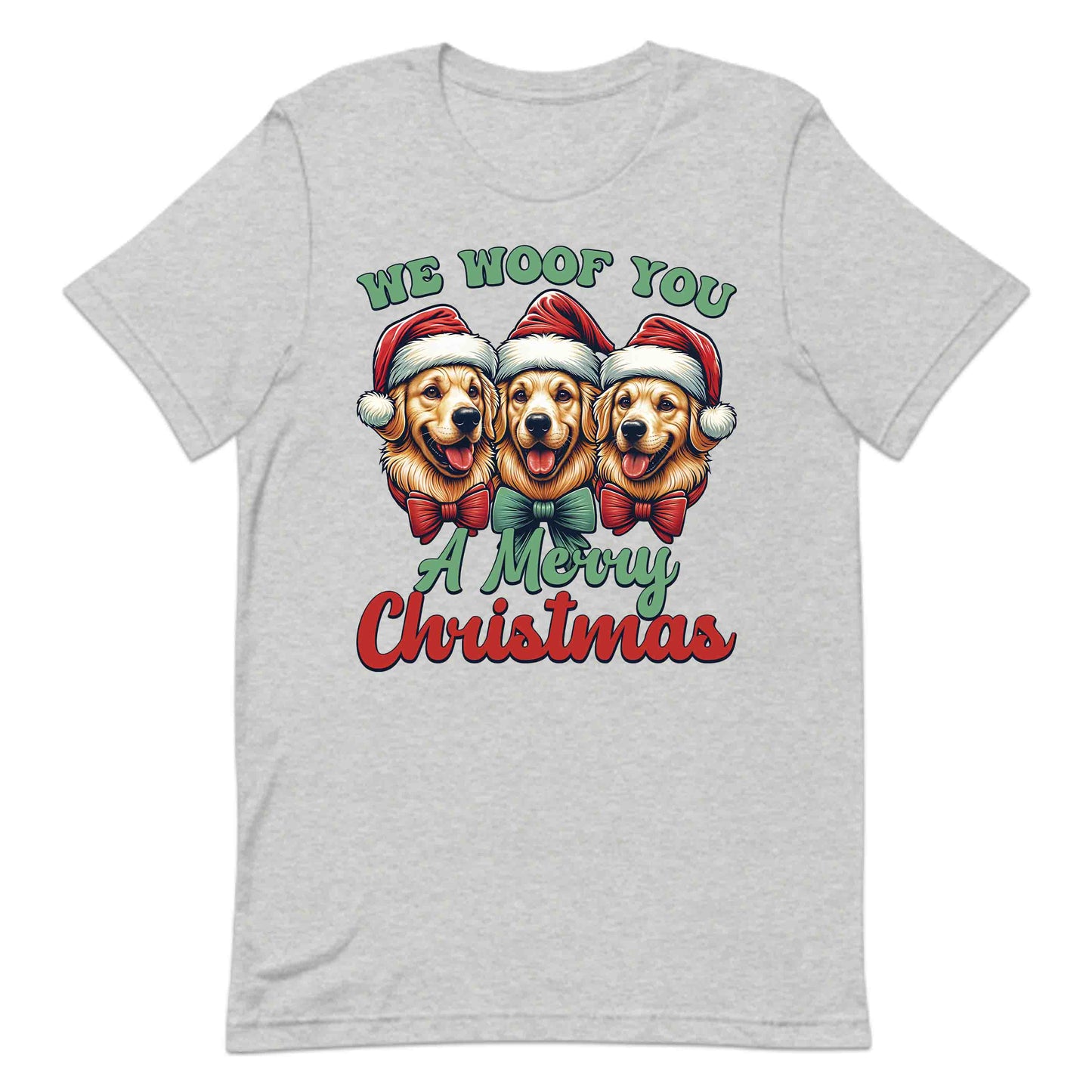 We Woof You A Merry Christmas Golden Retriever Dog Xmas | PRODUCT CODE: WFOYMRECHTG