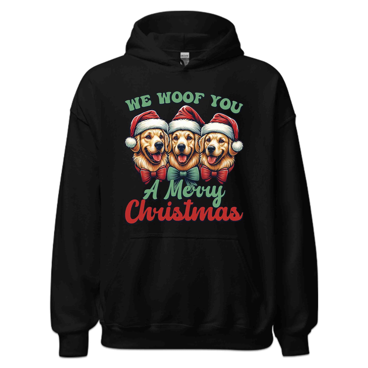 We Woof You A Merry Christmas Golden Retriever Dog Xmas | PRODUCT CODE: WFOYMRECHTG