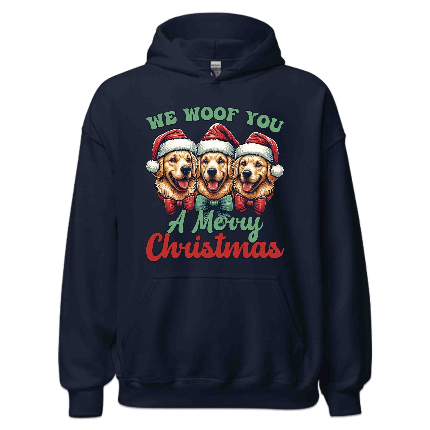 We Woof You A Merry Christmas Golden Retriever Dog Xmas | PRODUCT CODE: WFOYMRECHTG