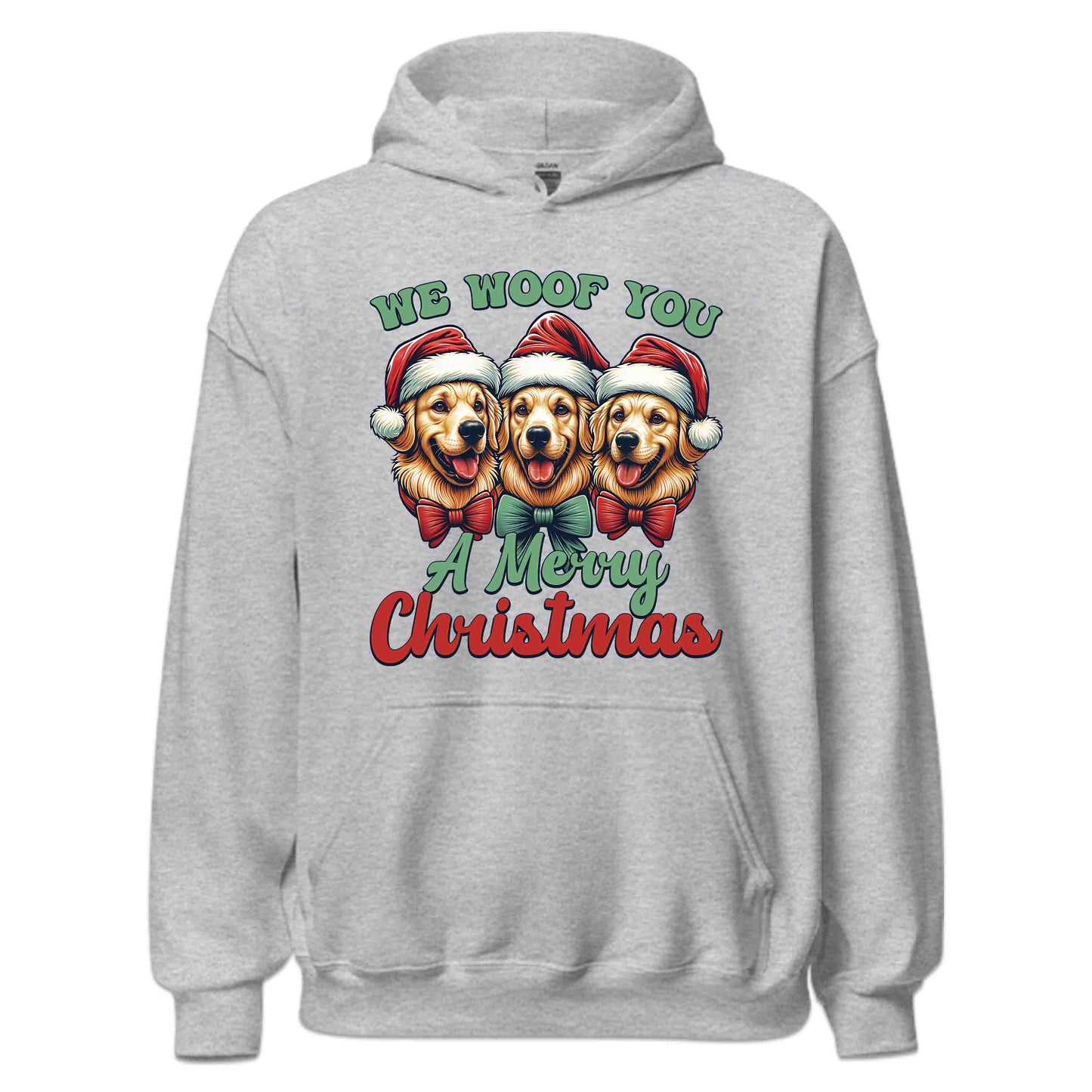 We Woof You A Merry Christmas Golden Retriever Dog Xmas | PRODUCT CODE: WFOYMRECHTG