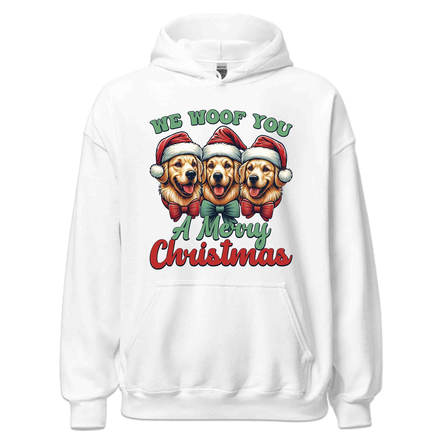 We Woof You A Merry Christmas Golden Retriever Dog Xmas | PRODUCT CODE: WFOYMRECHTG