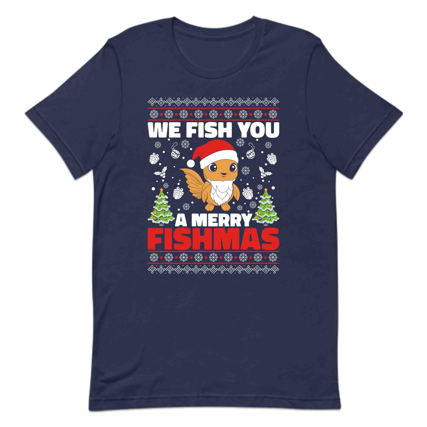We Fish You A Merry Fishmas Xmas Fish Funny Christmas Fishing | PRODUCT CODE: WFSHMYHLDAN