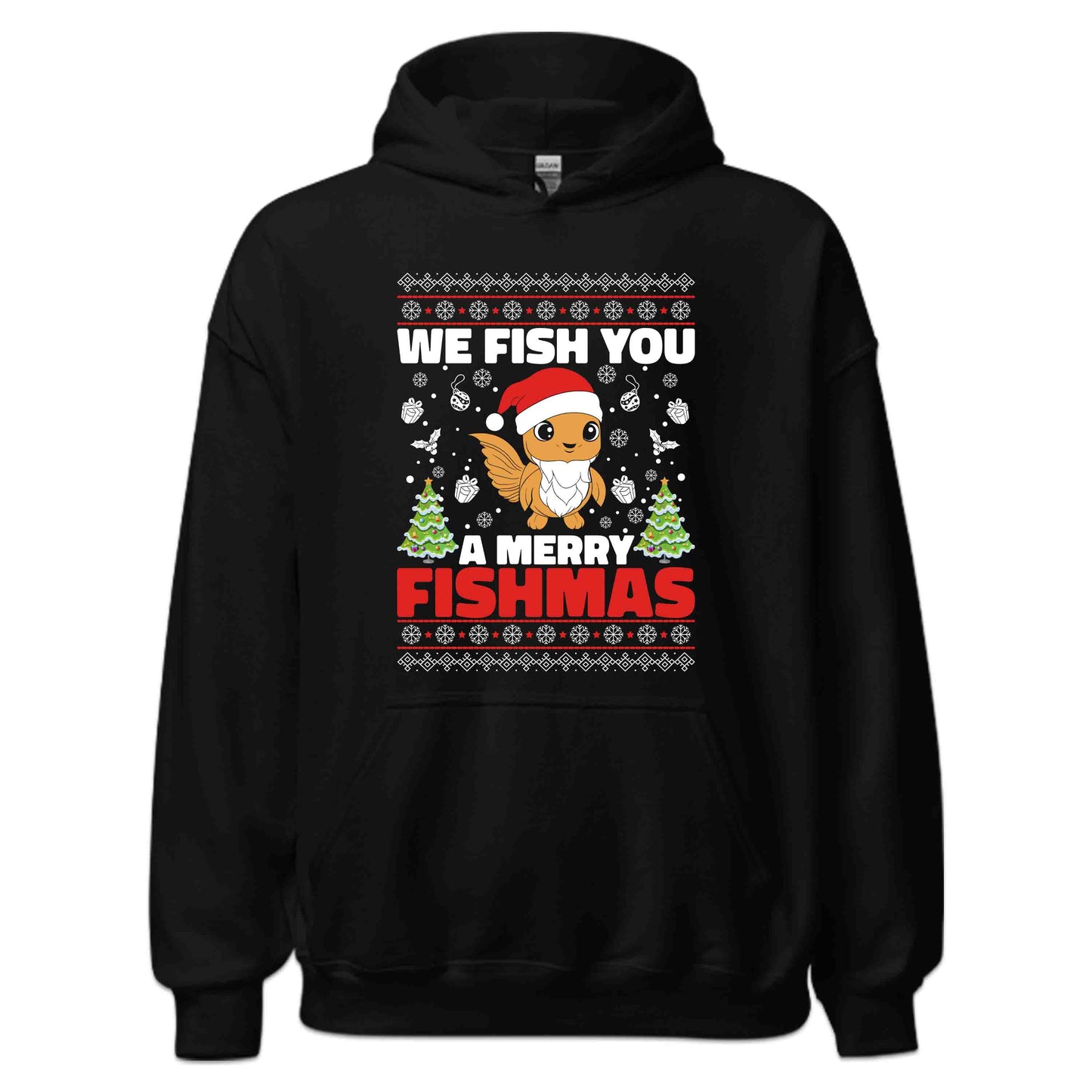 We Fish You A Merry Fishmas Xmas Fish Funny Christmas Fishing | PRODUCT CODE: WFSHMYHLDAN