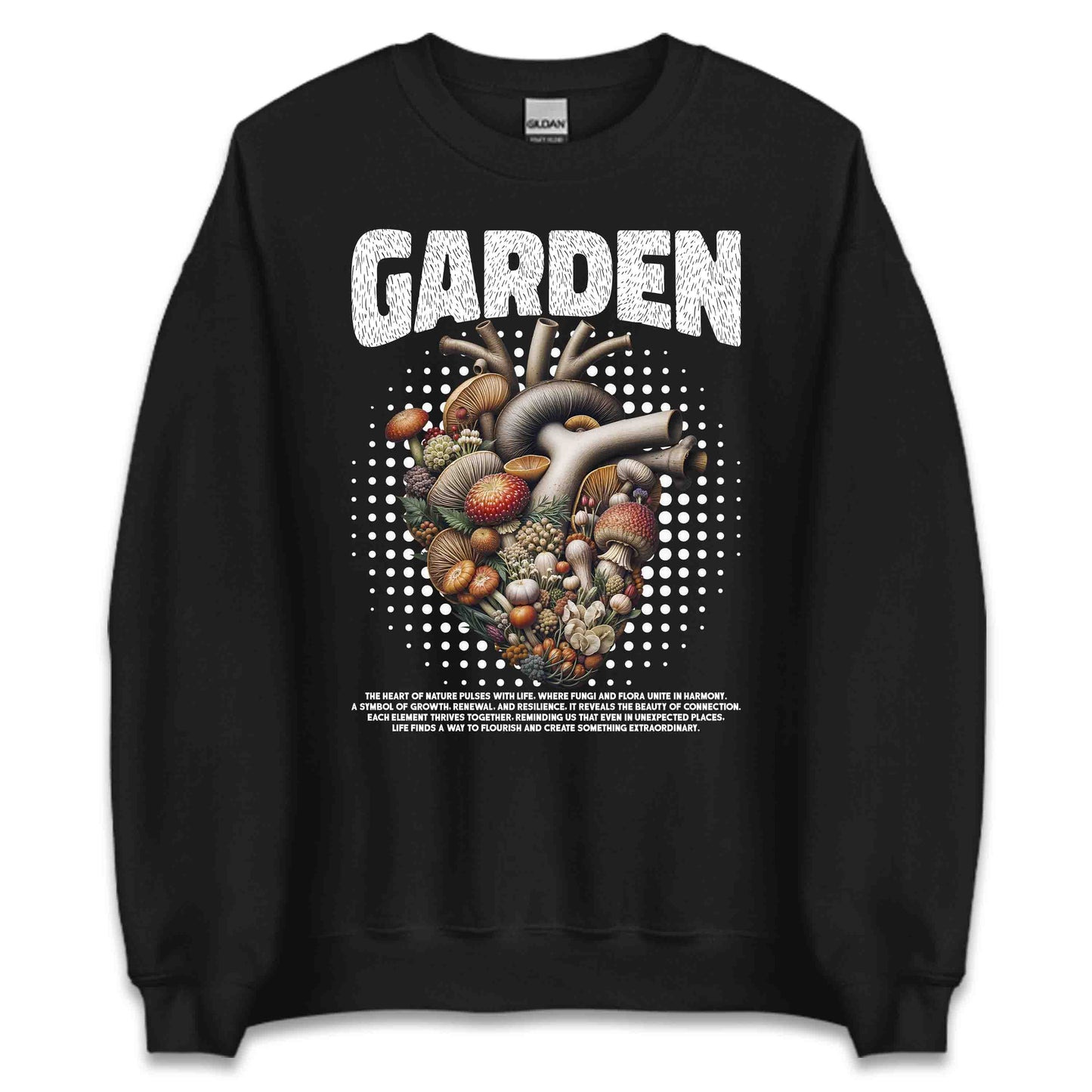 Whimsical Nature Garden Mushroom and Floral Gardening Lovers | PRODUCT CODE: WHMSCNTUGRD