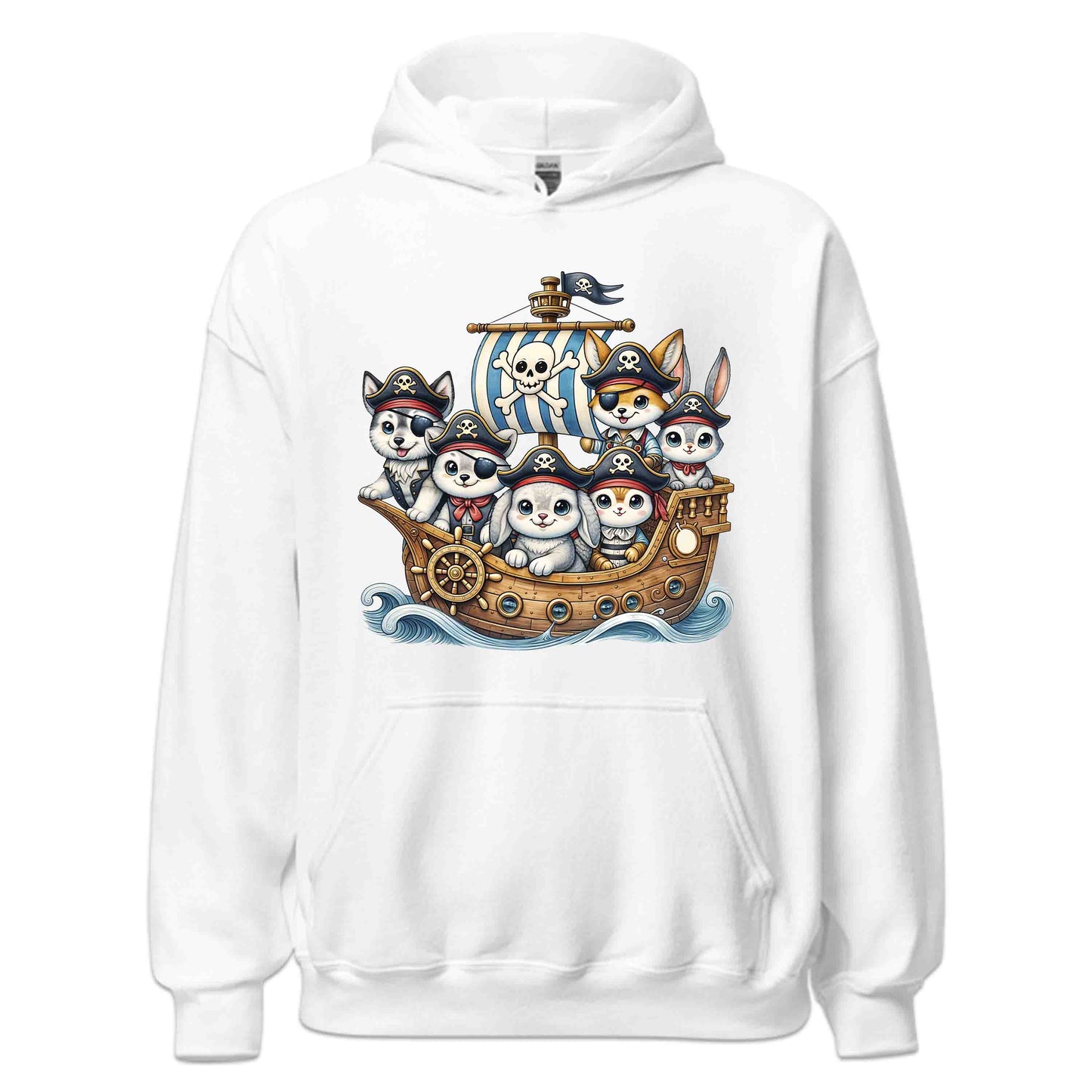 Pirate Animal Crew Pets Pirate Hats Sailing the High Seas Dogs Cats Bunnies | PRODUCT CODE: WHSMPRTANLCR